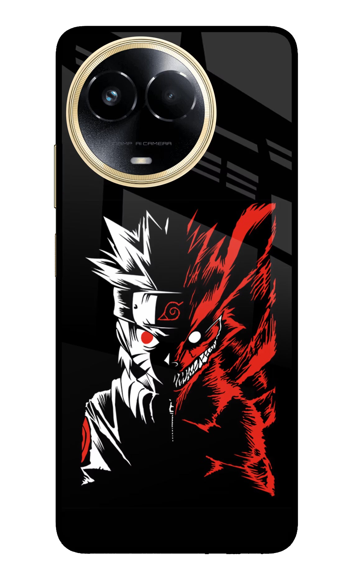 Naruto Two Face Realme 11 5G/11X 5G/C67 Glass Case - Naruto Two Face Realme 11 5G/11X 5G/C67 Glass Case Naruto Two Face Realme 11 5G/11X 5G/C67 Glass Case