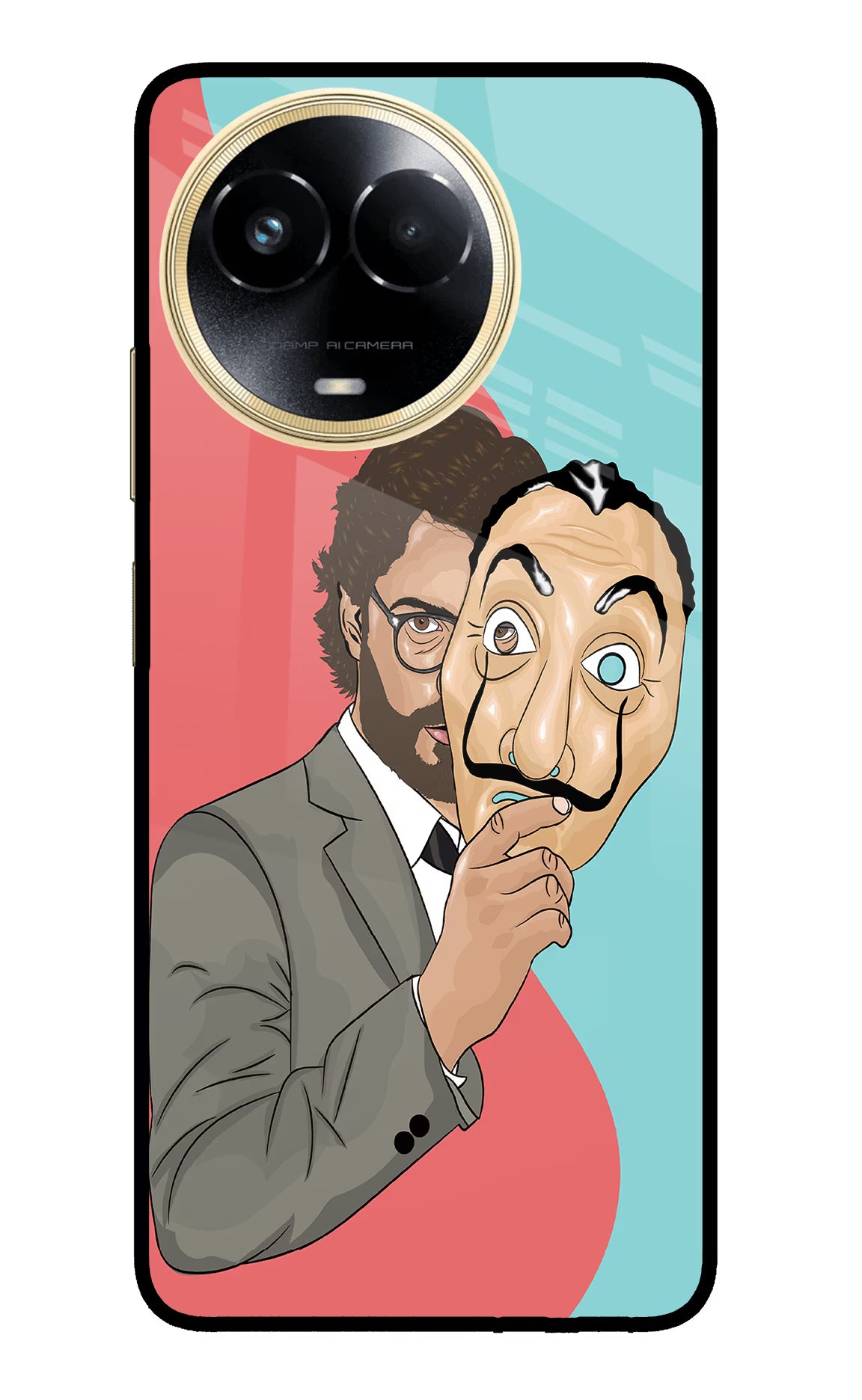 Professor Realme 11 5G/11X 5G/C67 Glass Case - Professor Realme 11 5G/11X 5G/C67 Glass Case Professor Realme 11 5G/11X 5G/C67 Glass Case