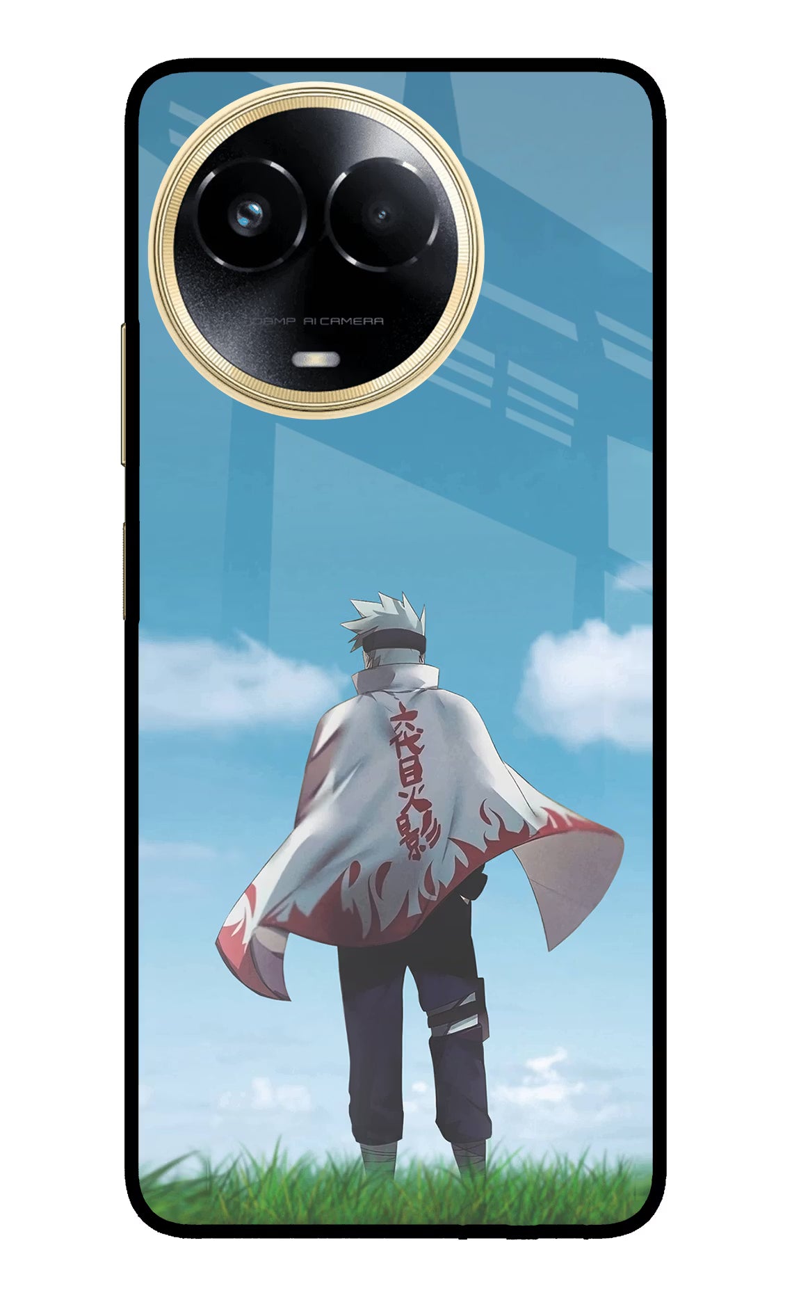 Kakashi Realme 11 5G/11X 5G/C67 Glass Case - Kakashi Realme 11 5G/11X 5G/C67 Glass Case Kakashi Realme 11 5G/11X 5G/C67 Glass Case