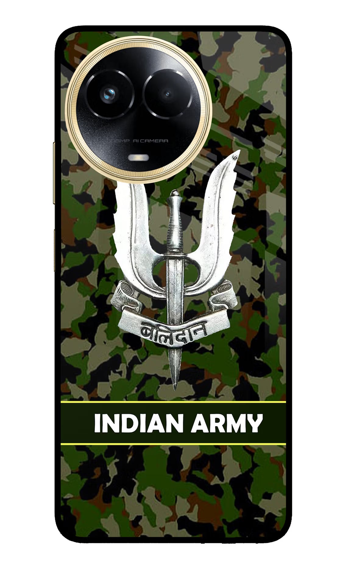 Balidan Indian Logo Realme 11 5G/11X 5G/C67 Glass Case - Balidan Indian Logo Realme 11 5G/11X 5G/C67 Glass Case Balidan Indian Logo Realme 11 5G/11X 5G/C67 Glass Case