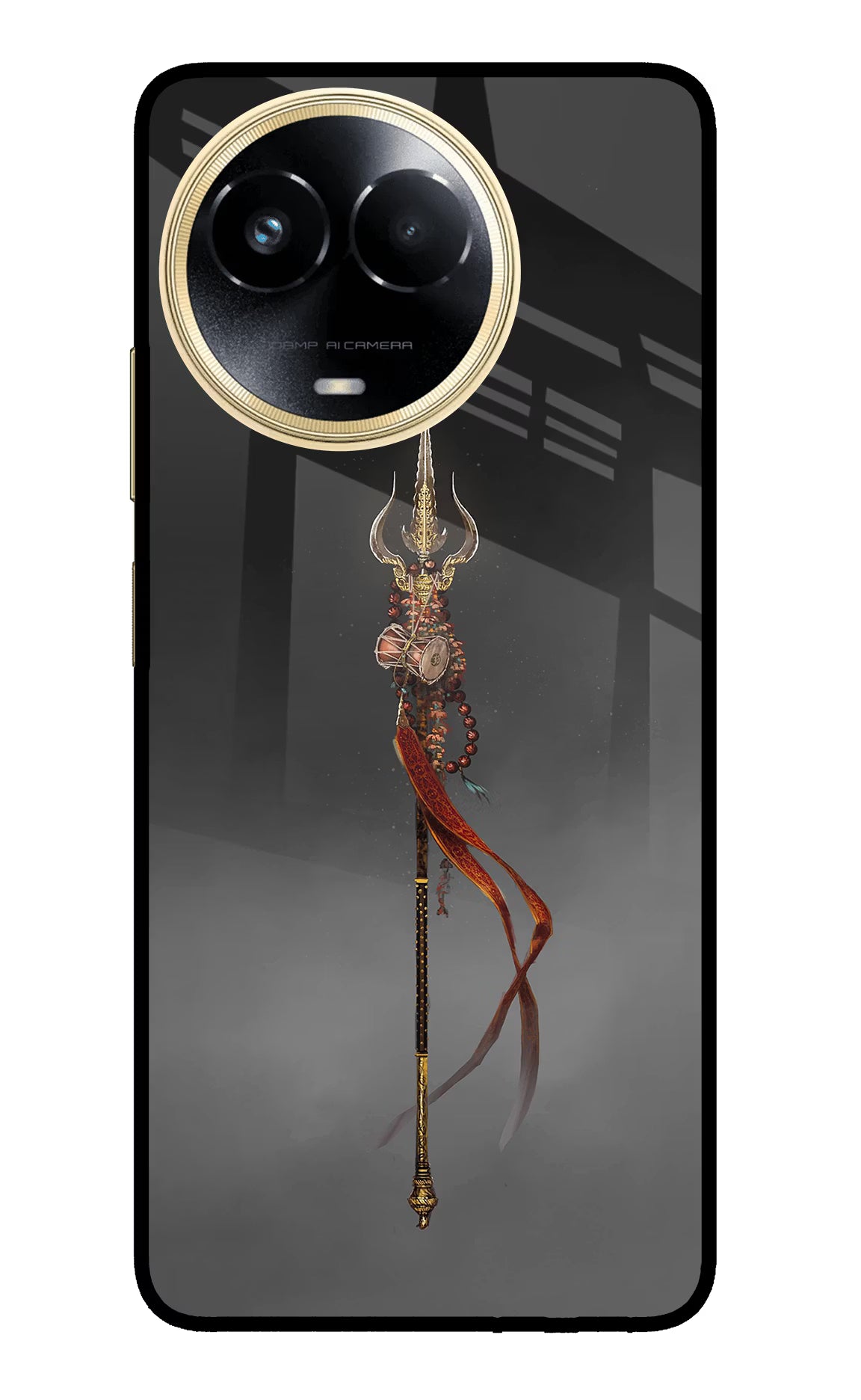 Shiv Trishul Realme 11 5G/11X 5G/C67 Glass Case - Shiv Trishul Realme 11 5G/11X 5G/C67 Glass Case Shiv Trishul Realme 11 5G/11X 5G/C67 Glass Case
