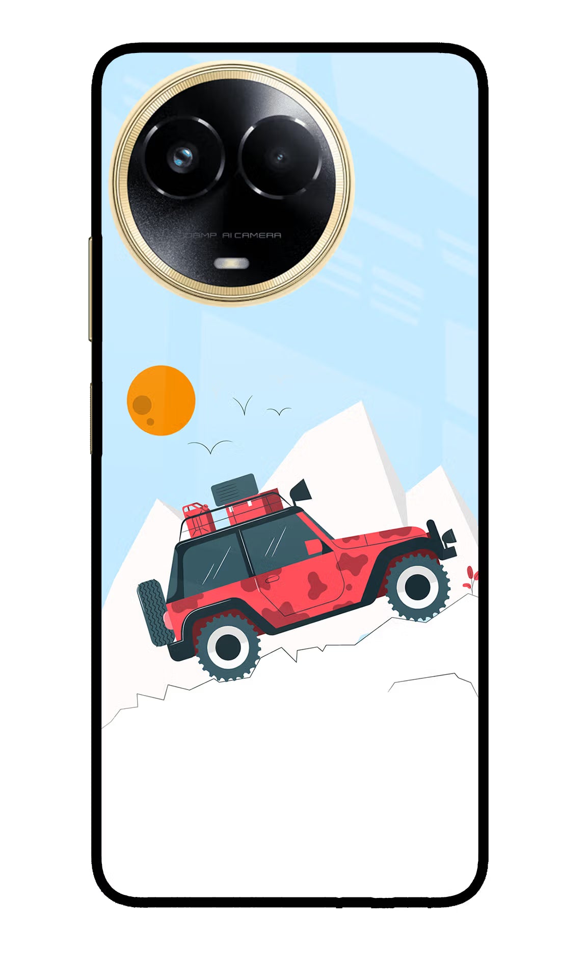 Mountain Trail Beast Realme 11 5G/11X 5G/C67 Glass Case - Mountain Trail Beast Realme 11 5G/11X 5G/C67 Glass Case Mountain Trail Beast Realme 11 5G/11X 5G/C67 Glass Case