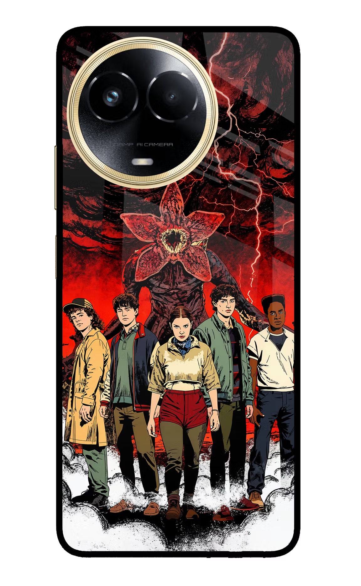 Ordinary Things Characters Realme 11 5G/11X 5G/C67 Glass Case - Ordinary Things Characters Realme 11 5G/11X 5G/C67 Glass Case Ordinary Things Characters Realme 11 5G/11X 5G/C67 Glass Case