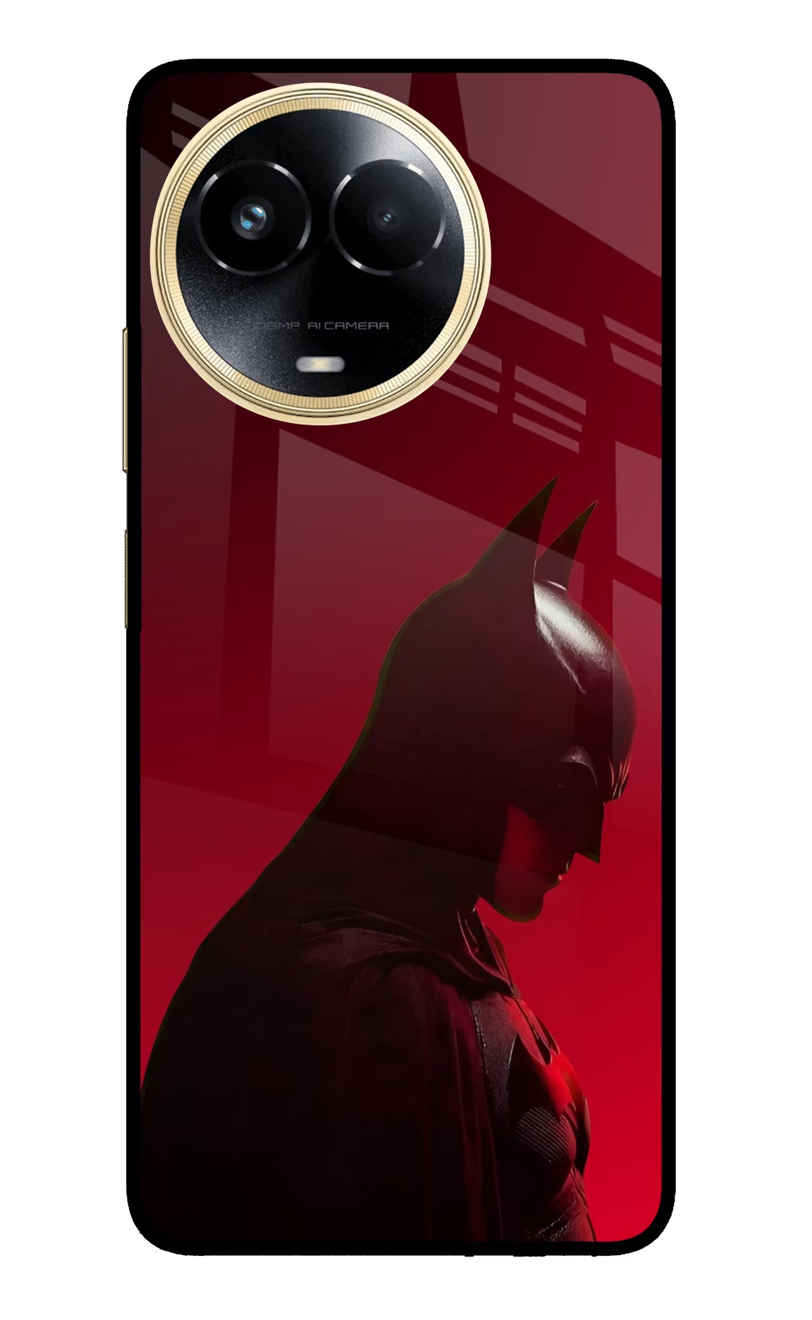 Dark Knight Realme 11 5G/11X 5G/C67 Glass Case - Dark Knight Realme 11 5G/11X 5G/C67 Glass Case Dark Knight Realme 11 5G/11X 5G/C67 Glass Case