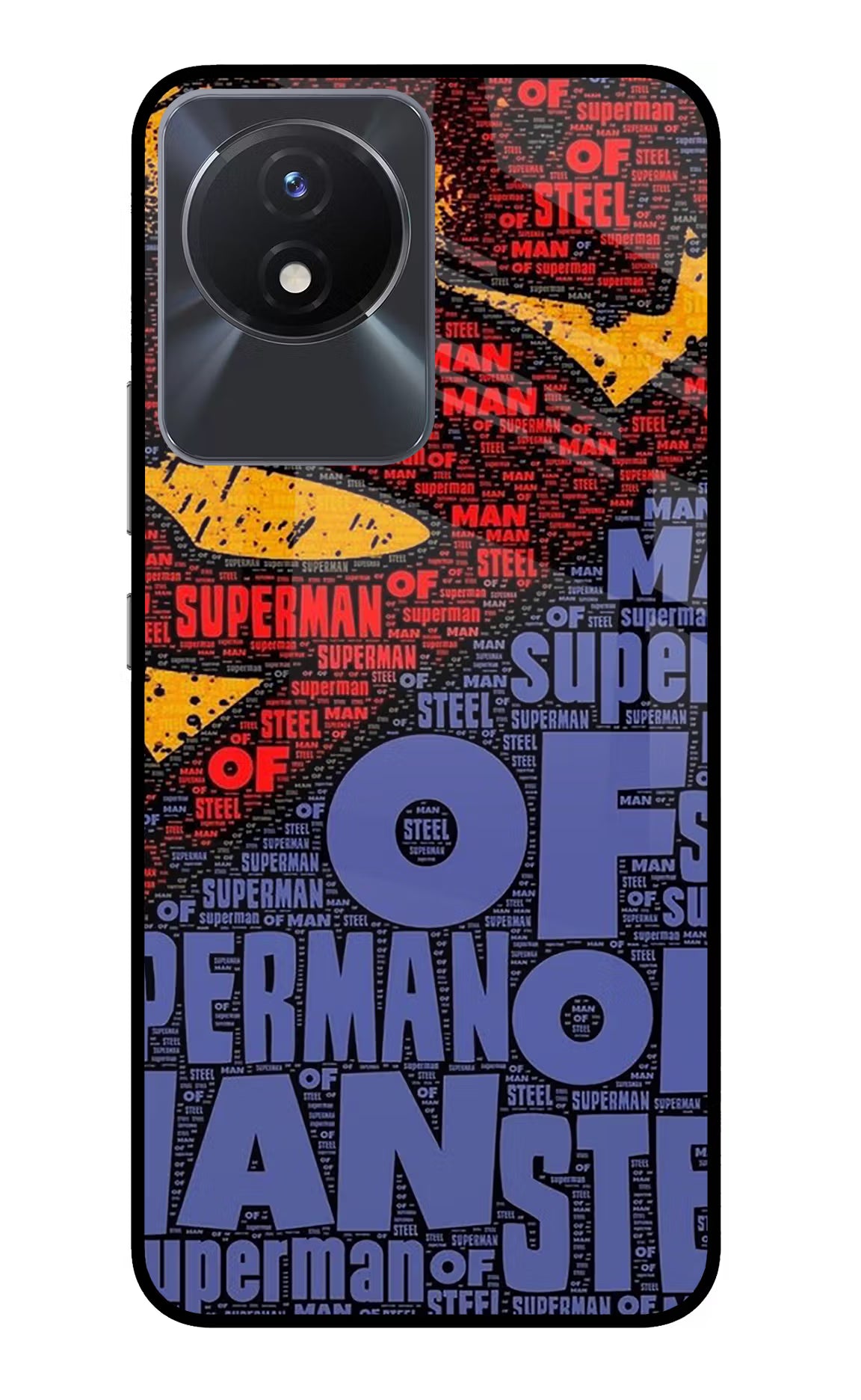 Superman Vivo Y02/Y02T Glass Case - Superman Vivo Y02/Y02T Glass Case Superman Vivo Y02/Y02T Glass Case