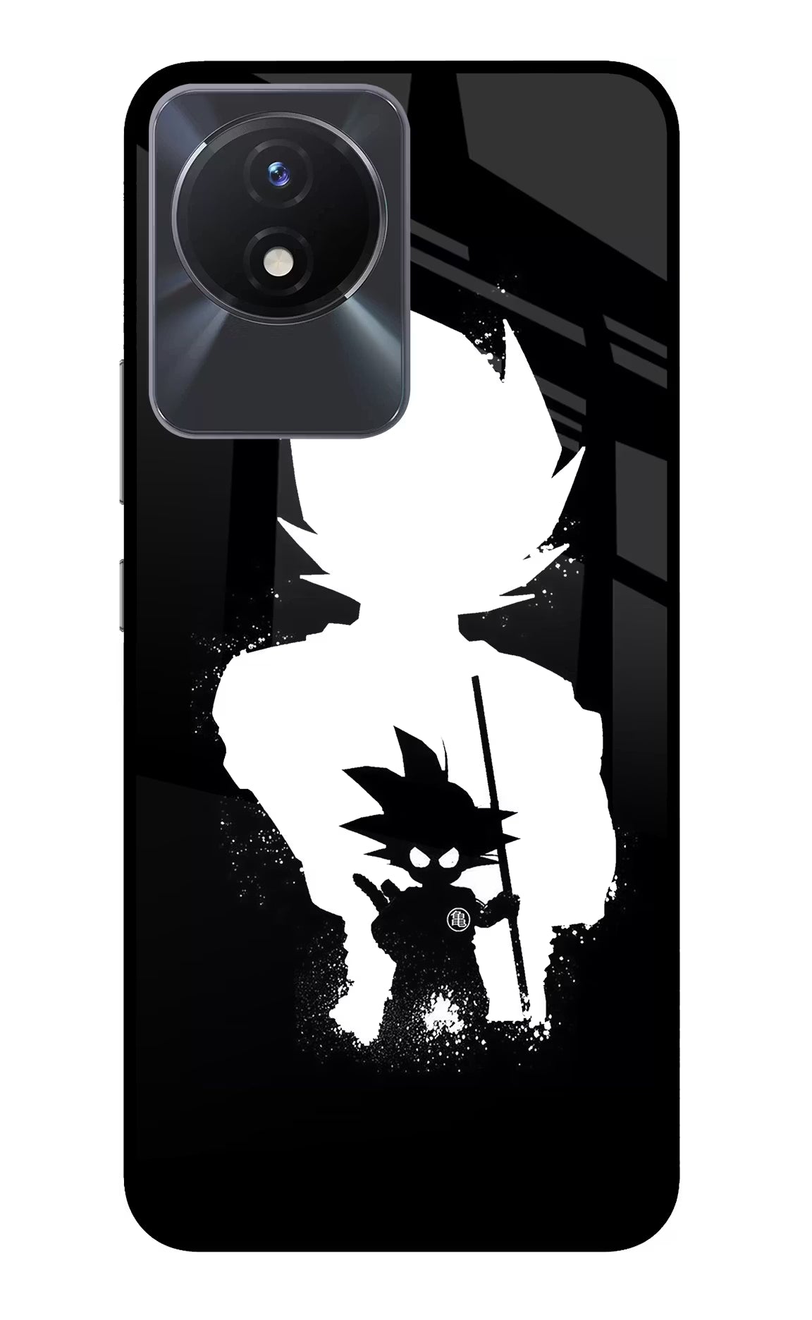 Goku Shadow Vivo Y02/Y02T Glass Case - Goku Shadow Vivo Y02/Y02T Glass Case Goku Shadow Vivo Y02/Y02T Glass Case