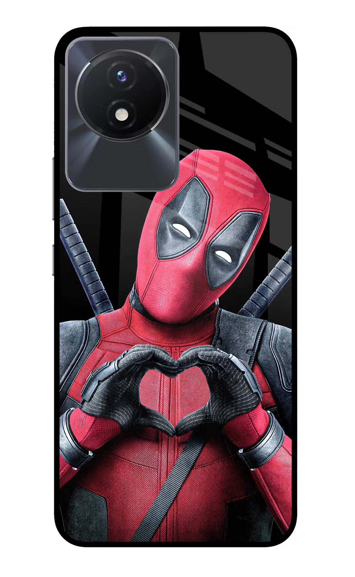 Deadpool Vivo Y02/Y02T Glass Case - Deadpool Vivo Y02/Y02T Glass Case Deadpool Vivo Y02/Y02T Glass Case