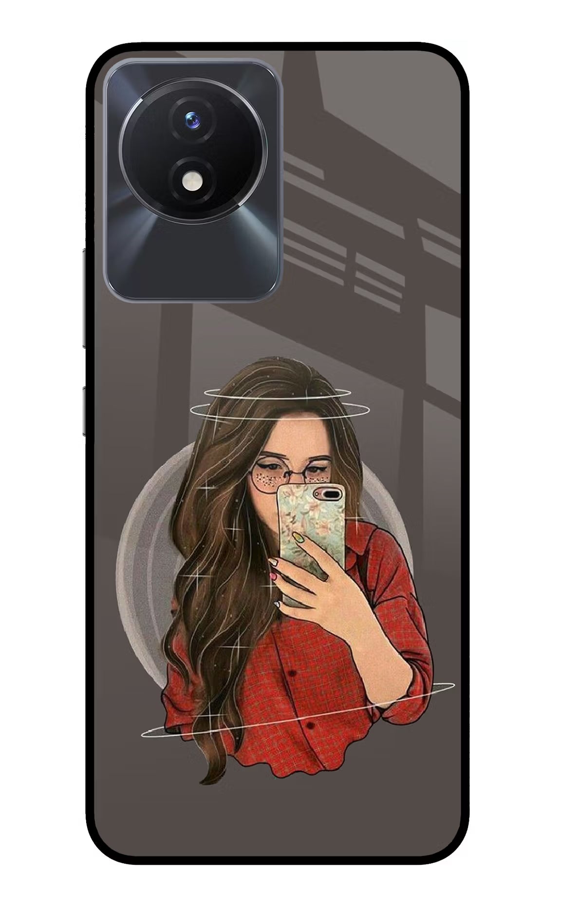 Selfie Queen Vivo Y02/Y02T Glass Case - Selfie Queen Vivo Y02/Y02T Glass Case Selfie Queen Vivo Y02/Y02T Glass Case