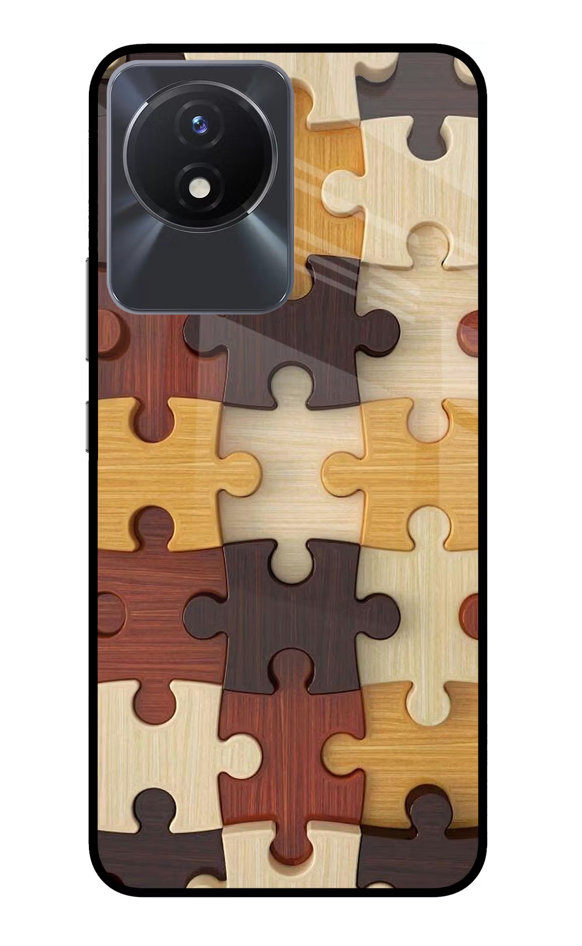 Wooden Puzzle Vivo Y02/Y02T Glass Case - Wooden Puzzle Vivo Y02/Y02T Glass Case Wooden Puzzle Vivo Y02/Y02T Glass Case