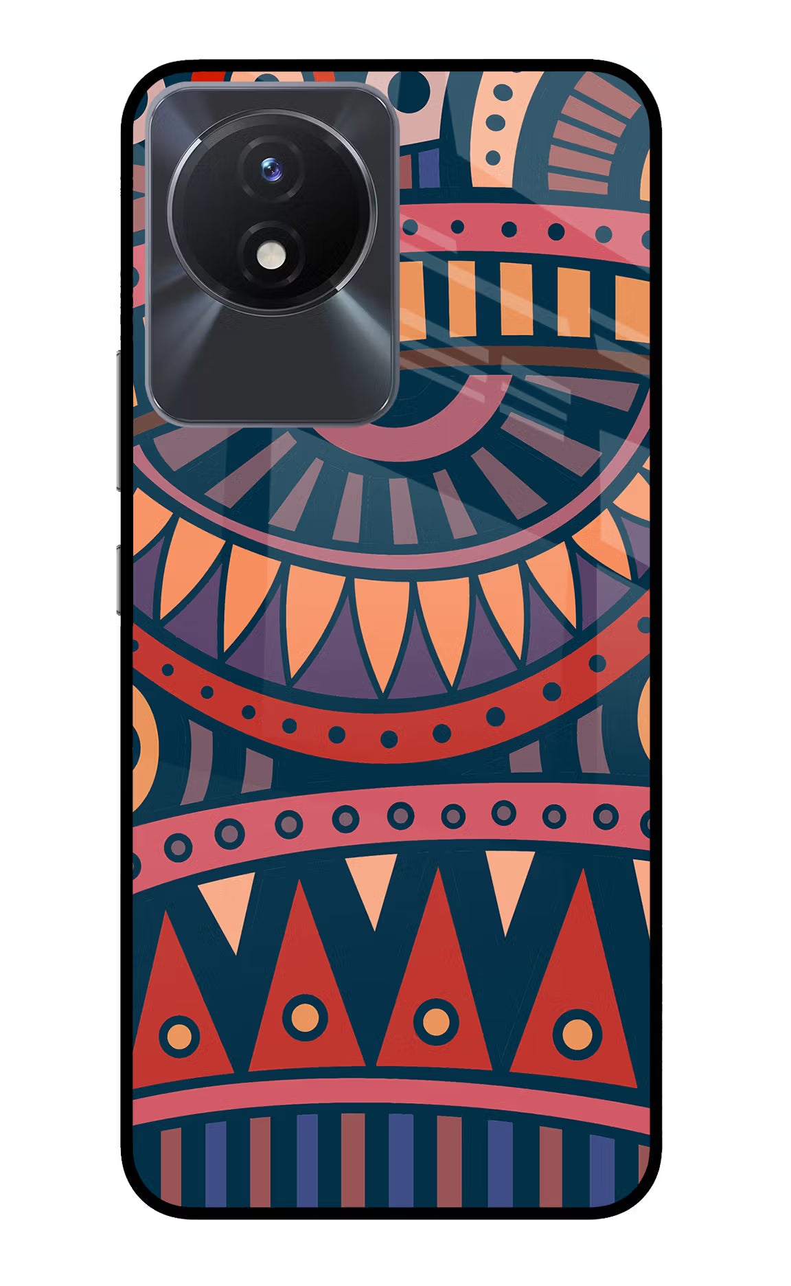 African Culture Design Vivo Y02/Y02T Glass Case - African Culture Design Vivo Y02/Y02T Glass Case African Culture Design Vivo Y02/Y02T Glass Case