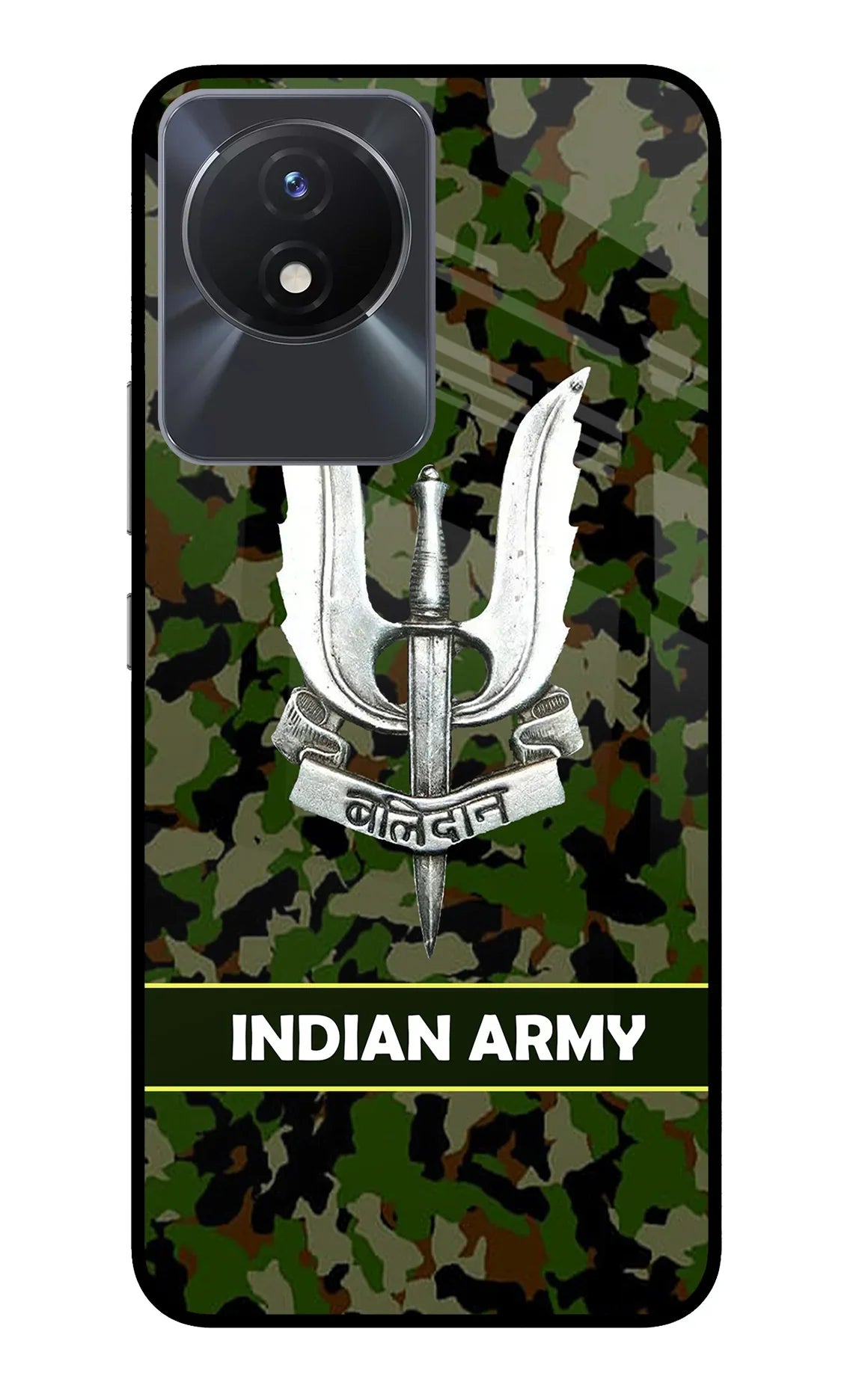 Balidan Indian Logo Vivo Y02/Y02T Glass Case - Balidan Indian Logo Vivo Y02/Y02T Glass Case Balidan Indian Logo Vivo Y02/Y02T Glass Case