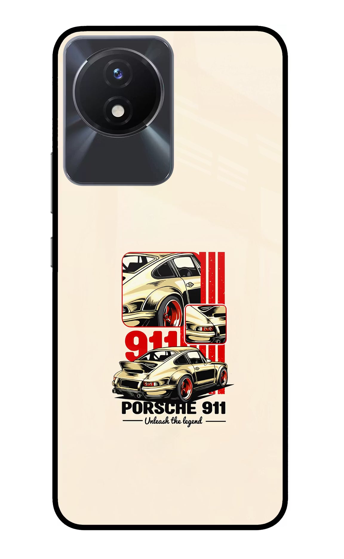 Classic Porsche 911 Vivo Y02/Y02T Glass Case - Classic Porsche 911 Vivo Y02/Y02T Glass Case Classic Porsche 911 Vivo Y02/Y02T Glass Case