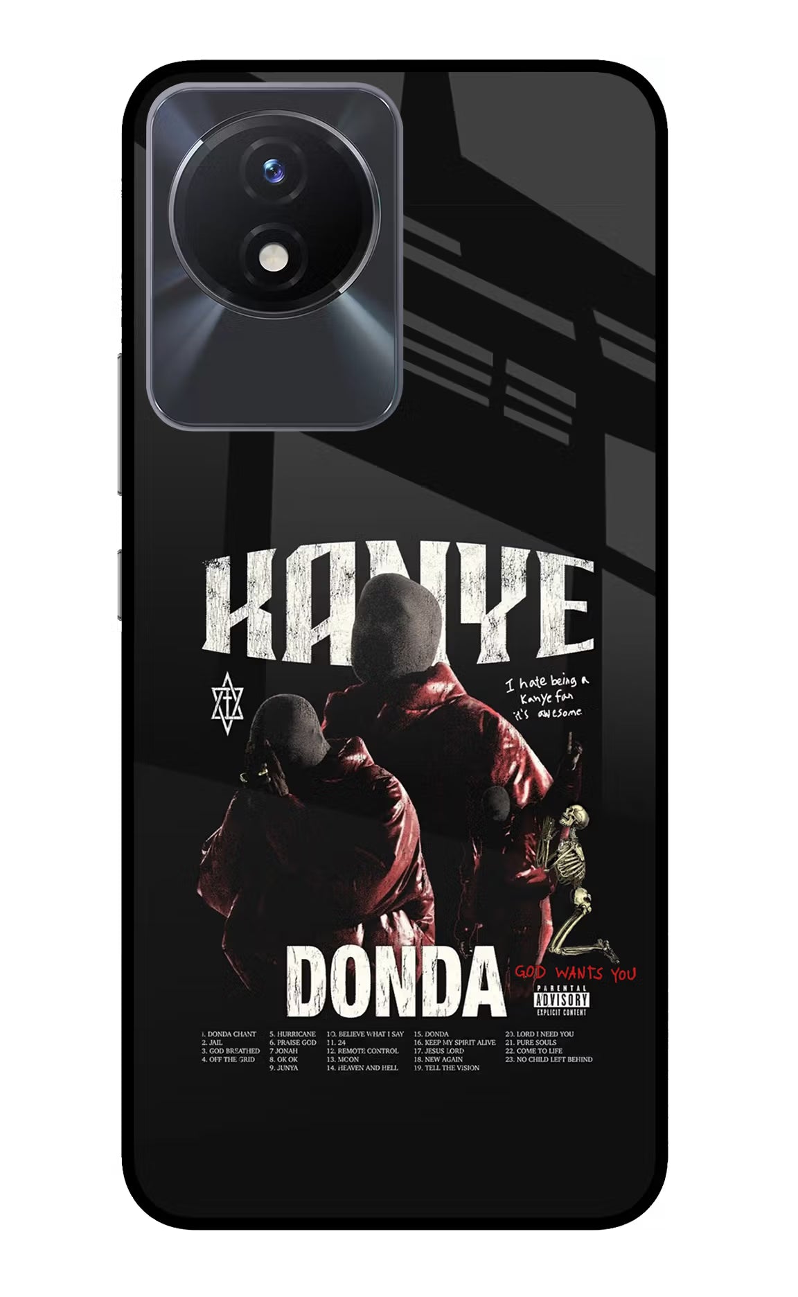 Donda Kanye West Vivo Y02/Y02T Glass Case - Donda Kanye West Vivo Y02/Y02T Glass Case Donda Kanye West Vivo Y02/Y02T Glass Case