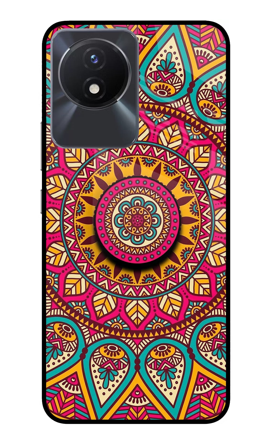 Mandala Vivo Y02/Y02T Glass Case - Mandala Vivo Y02/Y02T Glass Case Mandala Vivo Y02/Y02T Glass Case