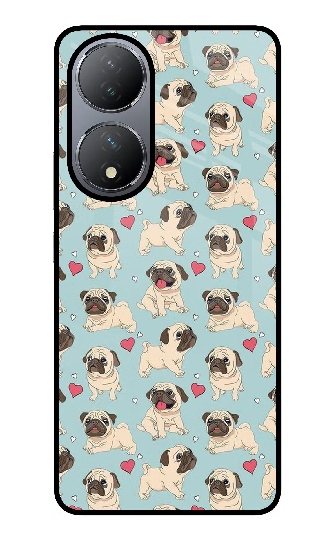Pug Dog Vivo Y100 Glass Case - Pug Dog Vivo Y100 Glass Case Pug Dog Vivo Y100 Glass Case