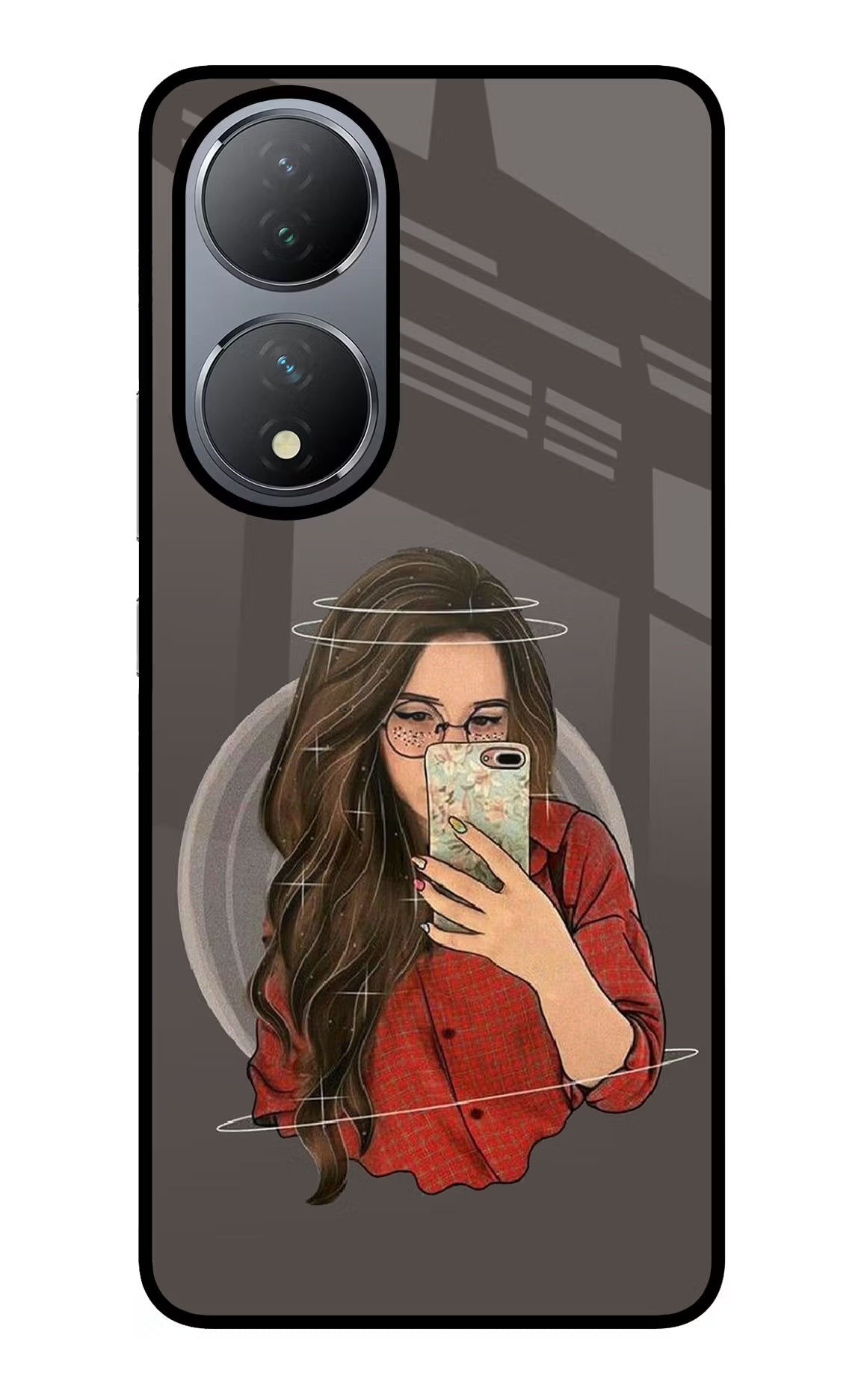 Selfie Queen Vivo Y100 Glass Case - Selfie Queen Vivo Y100 Glass Case Selfie Queen Vivo Y100 Glass Case