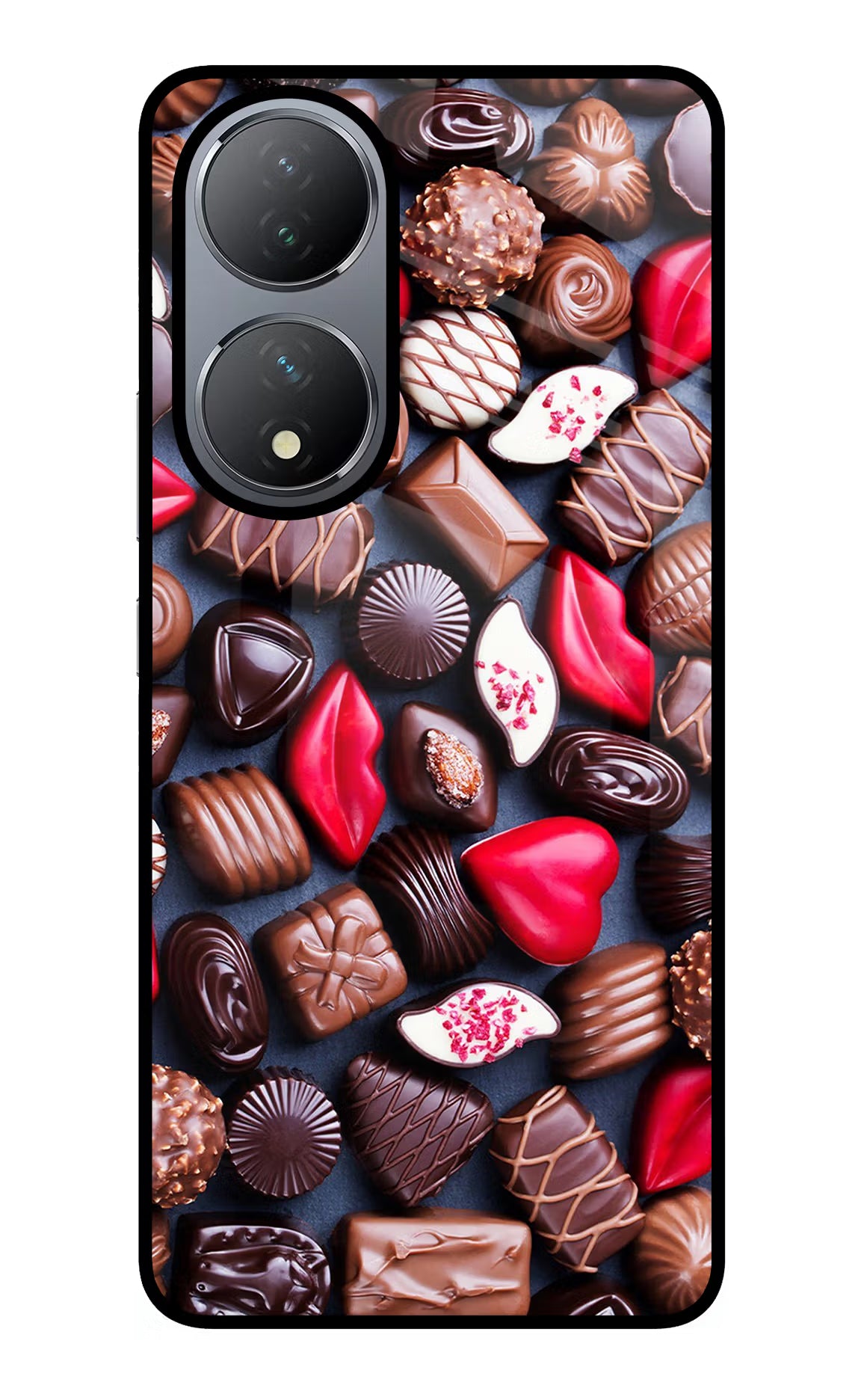 Chocolates Vivo Y100 Glass Case - Chocolates Vivo Y100 Glass Case Chocolates Vivo Y100 Glass Case