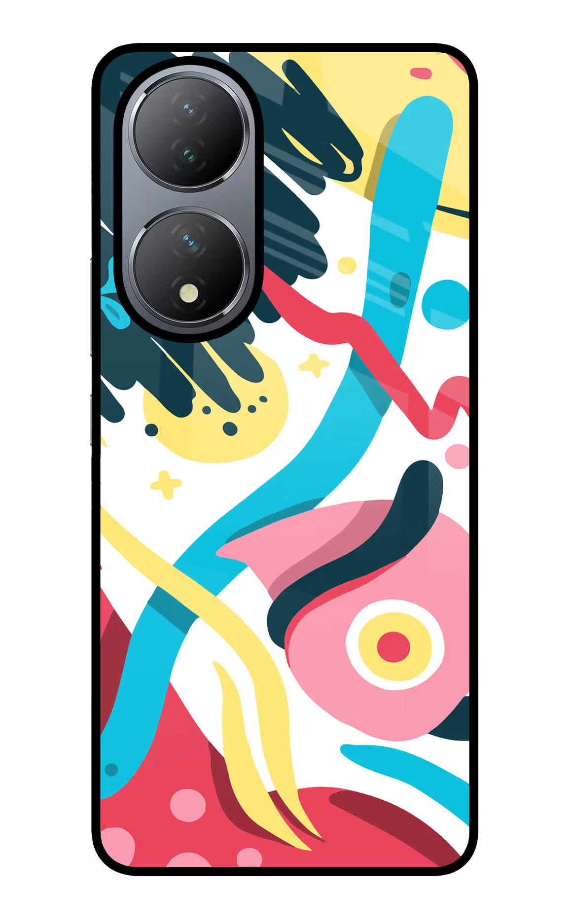 Trippy Vivo Y100 Glass Case - Trippy Vivo Y100 Glass Case Trippy Vivo Y100 Glass Case