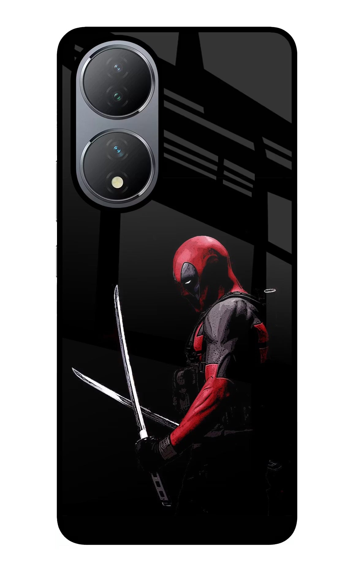 Deadpool Vivo Y100 Glass Case - Deadpool Vivo Y100 Glass Case Deadpool Vivo Y100 Glass Case