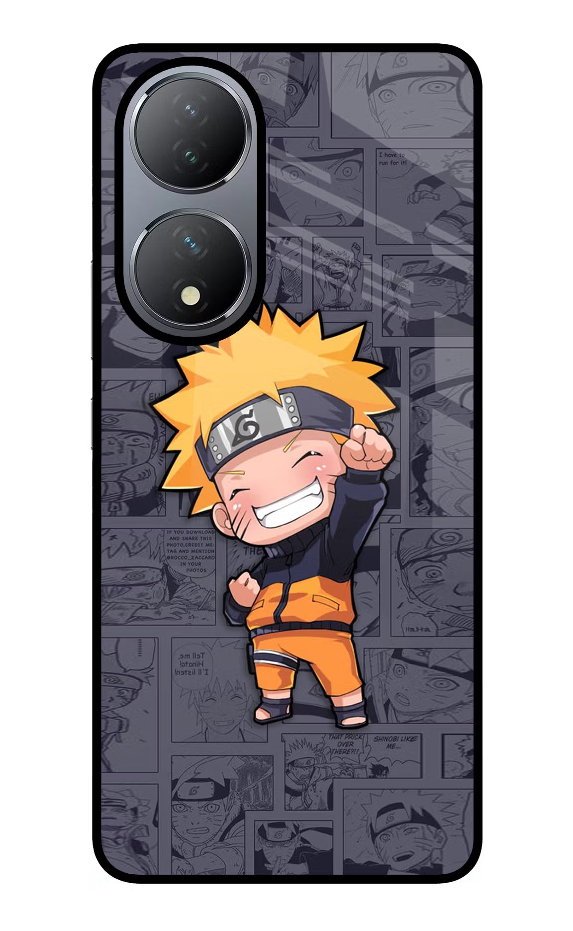 Chota Naruto Vivo Y100 Glass Case - Chota Naruto Vivo Y100 Glass Case Chota Naruto Vivo Y100 Glass Case