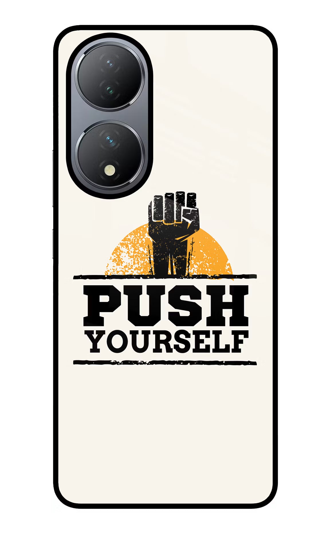 Push Yourself Vivo Y100 Glass Case - Push Yourself Vivo Y100 Glass Case Push Yourself Vivo Y100 Glass Case