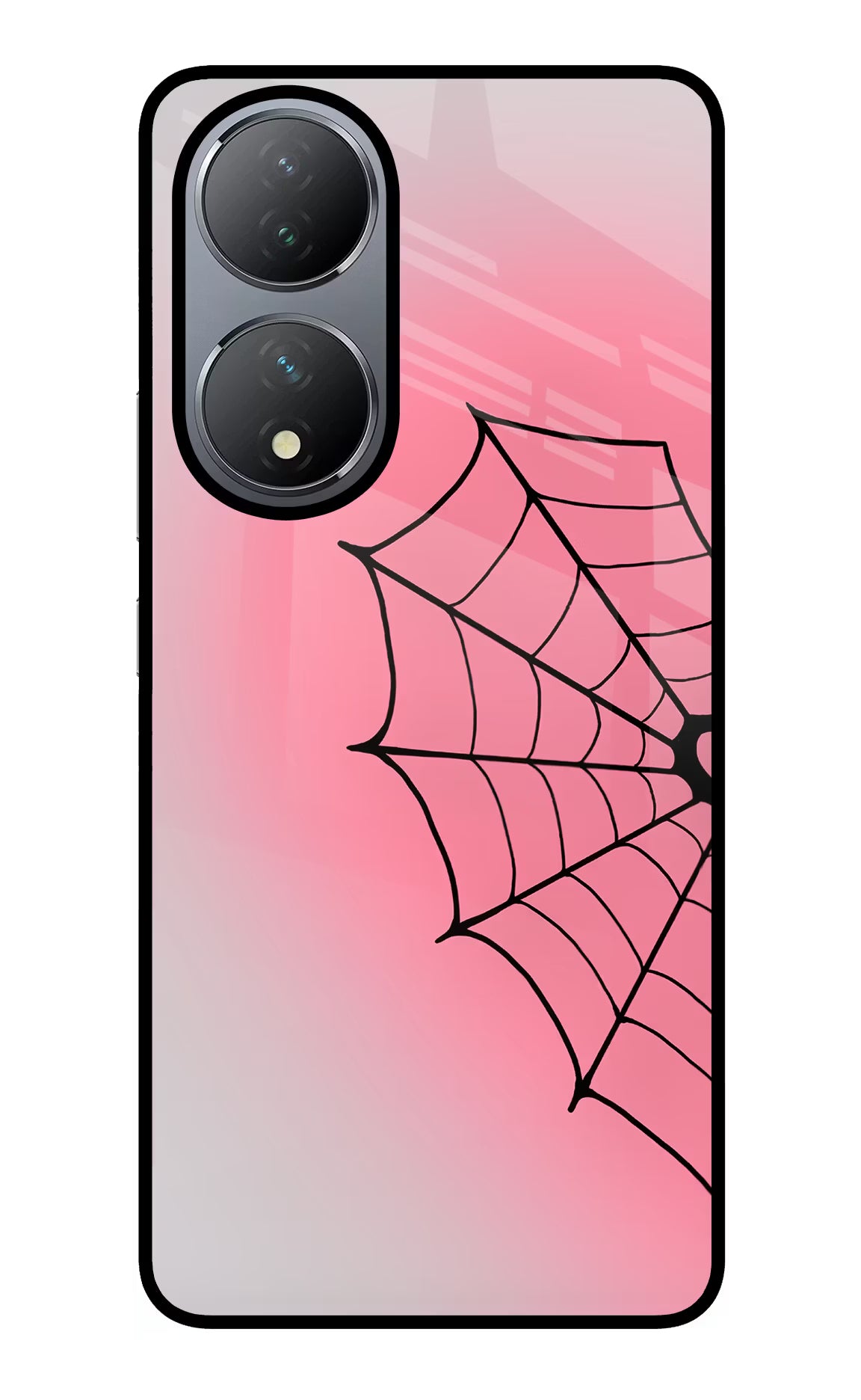 Pink Web Vivo Y100 Glass Case - Pink Web Vivo Y100 Glass Case Pink Web Vivo Y100 Glass Case