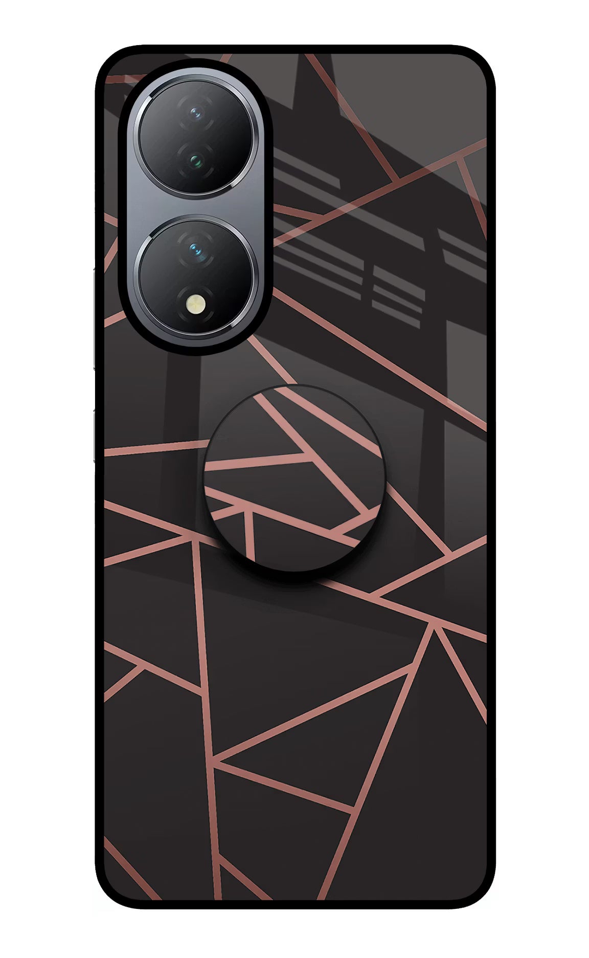 Geometric Pattern Vivo Y100 Glass Case - Geometric Pattern Vivo Y100 Glass Case Geometric Pattern Vivo Y100 Glass Case