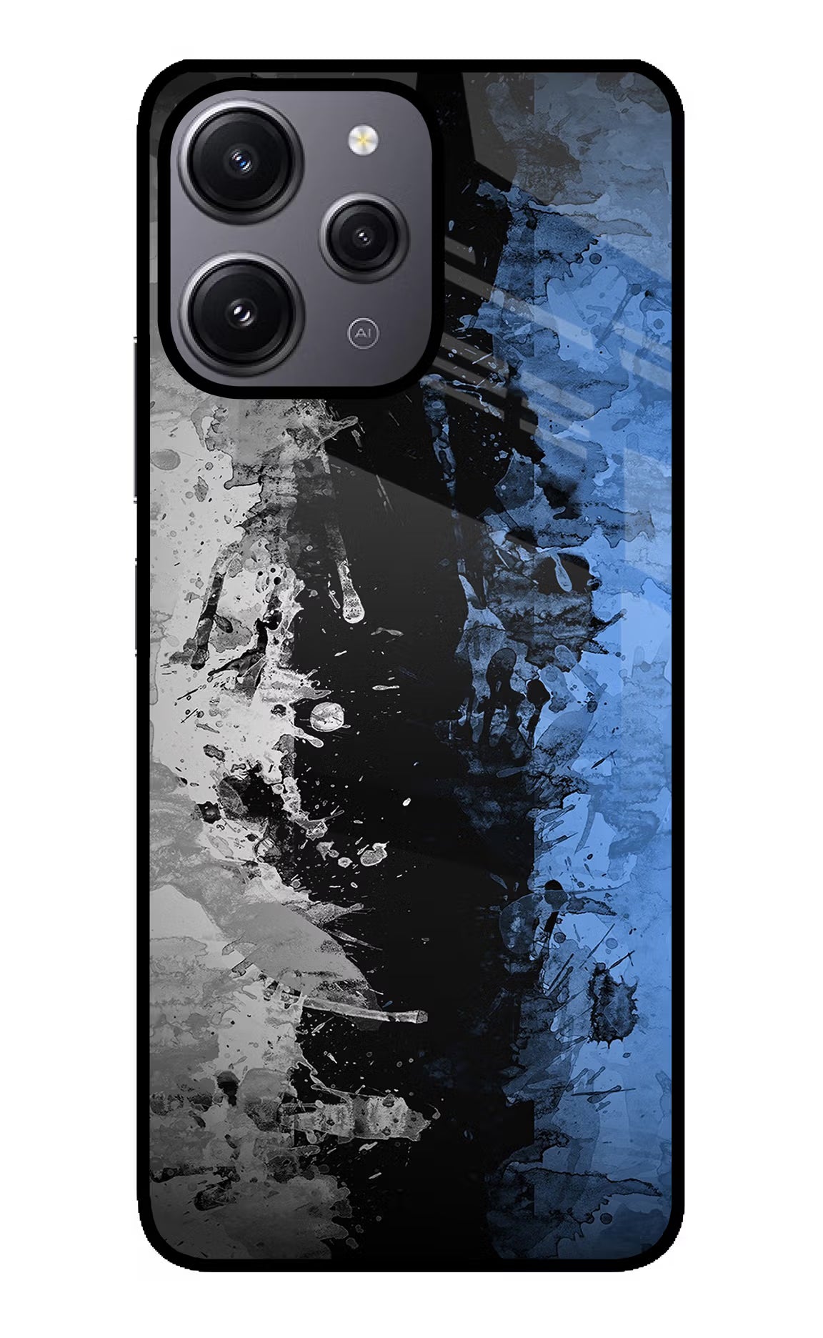 Artistic Design Redmi 12 4G Glass Case Back Cover by Casekaro