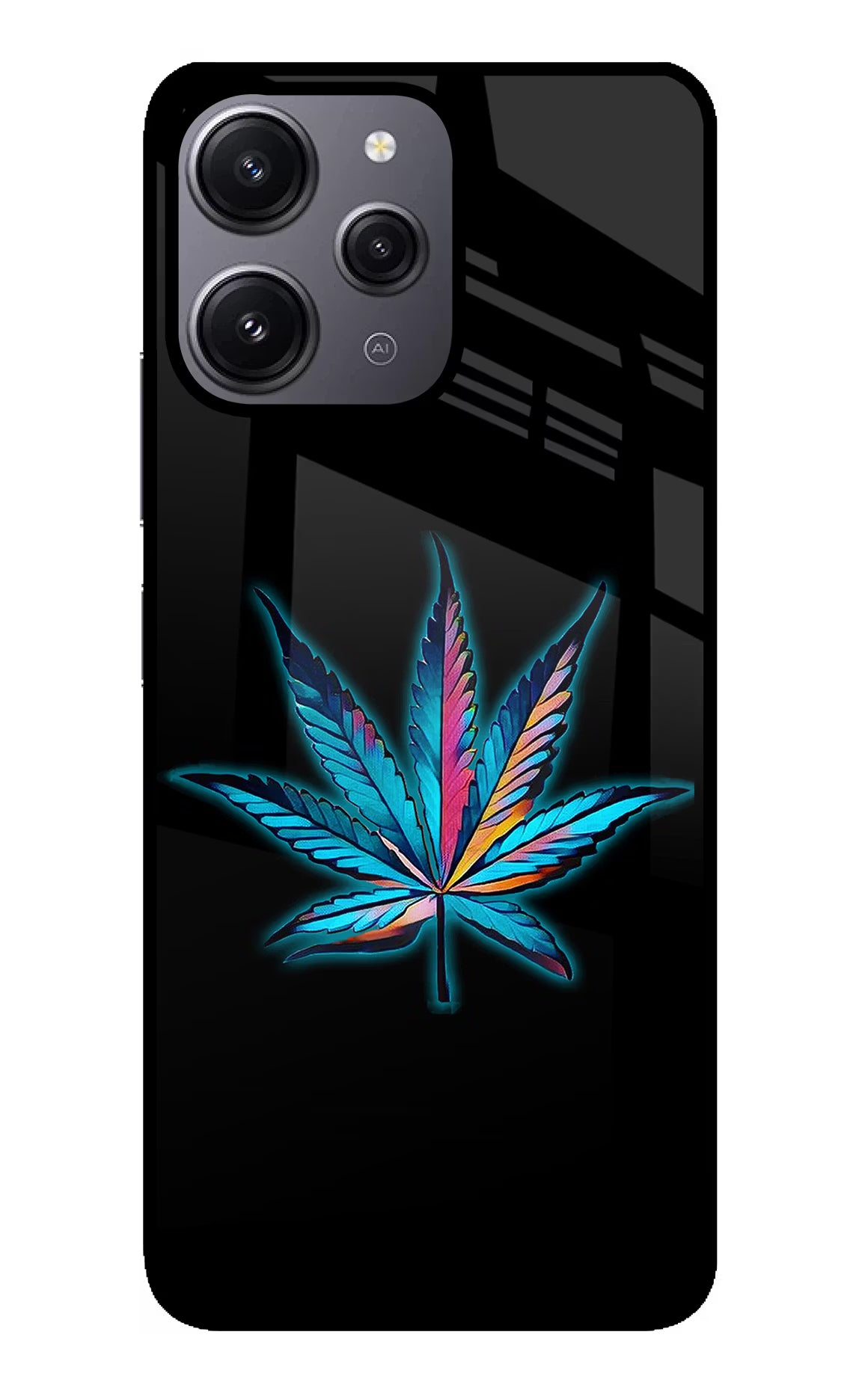Weed Redmi 12 4G Glass Case - Weed Redmi 12 4G Glass Case Weed Redmi 12 4G Glass Case