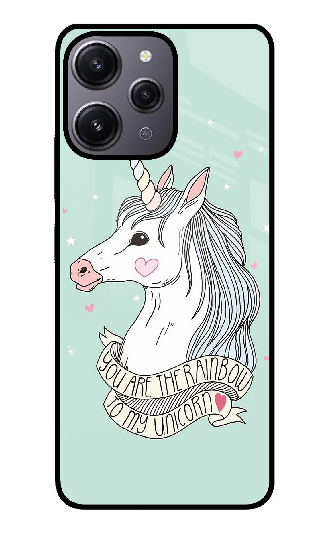 Unicorn Wallpaper Redmi 12 4G Glass Case - Unicorn Wallpaper Redmi 12 4G Glass Case Unicorn Wallpaper Redmi 12 4G Glass Case