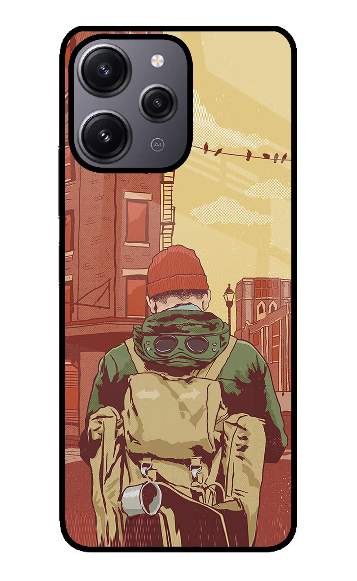 Adventurous Redmi 12 4G Back Cover - Adventurous Redmi 12 4G Glass Case Back Cover by Casekaro Adventurous Redmi 12 4G Glass Case Back Cover by Casekaro