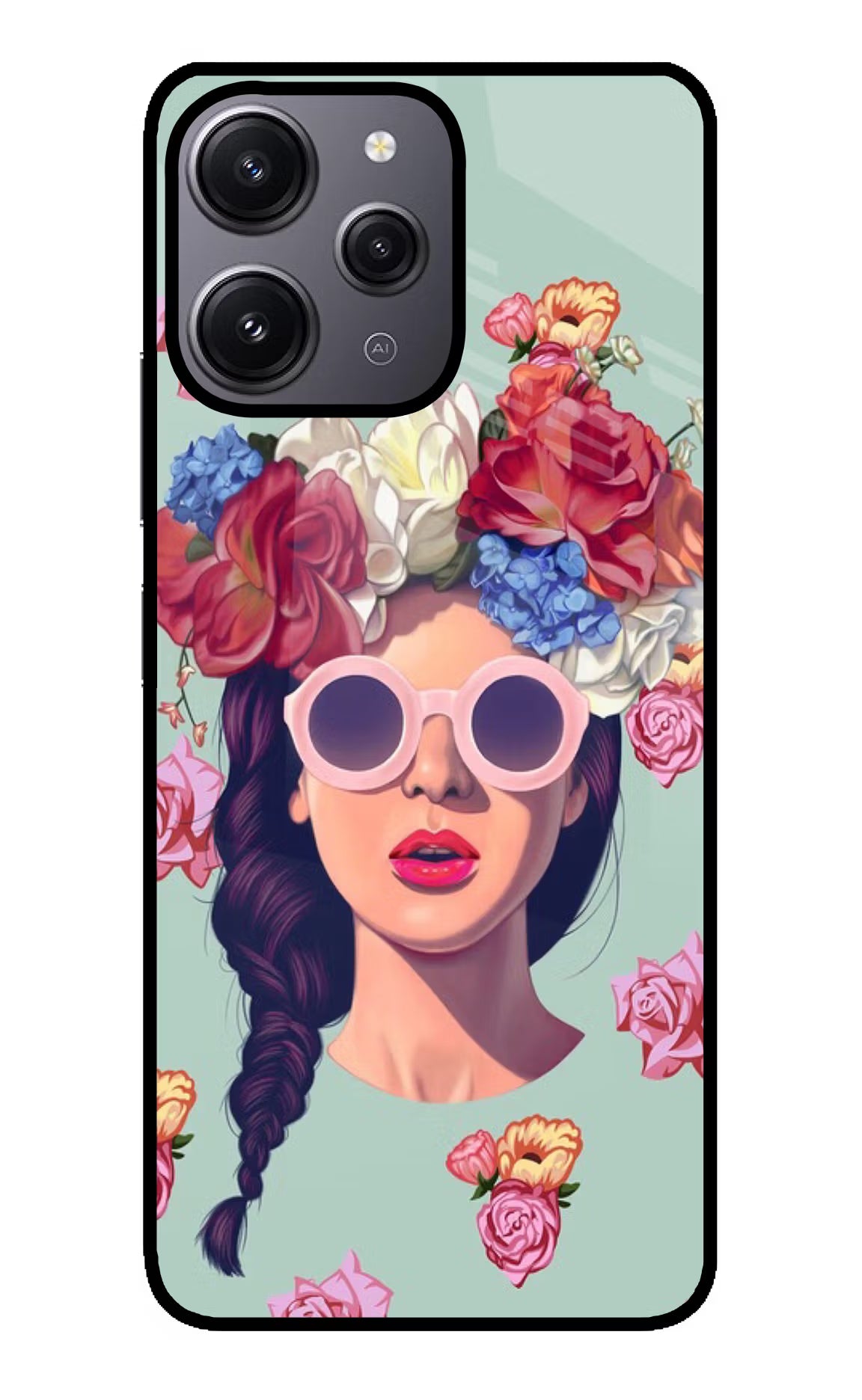 Pretty Girl Redmi 12 4G Glass Case - Pretty Girl Redmi 12 4G Glass Case Pretty Girl Redmi 12 4G Glass Case