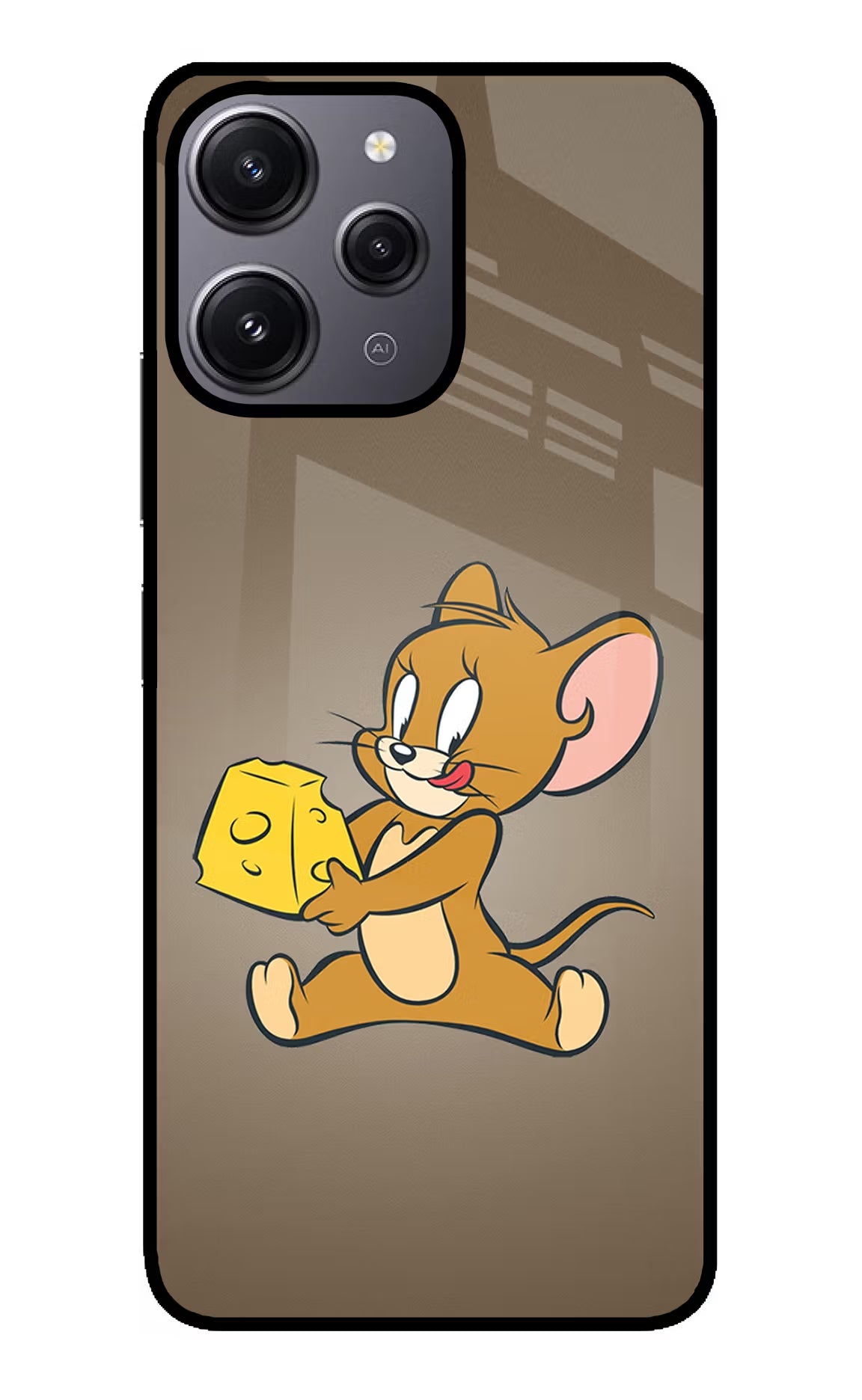 Jerry Redmi 12 4G Glass Case Back Cover by Casekaro