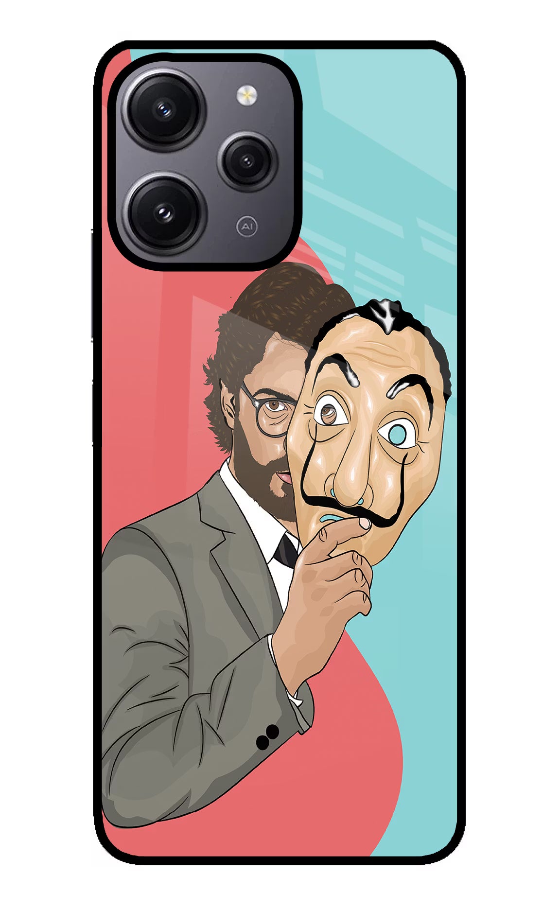 Professor Redmi 12 4G Glass Case Back Cover by Casekaro