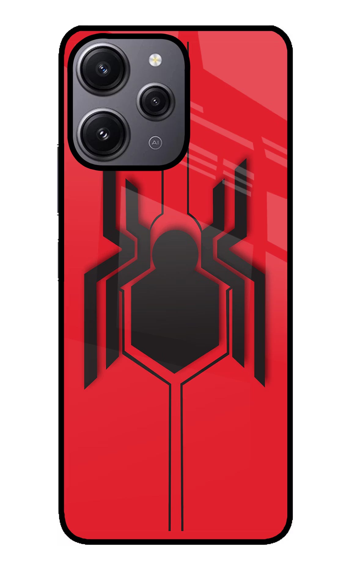 Spider Redmi 12 4G Glass Case - Spider Redmi 12 4G Glass Case Spider Redmi 12 4G Glass Case