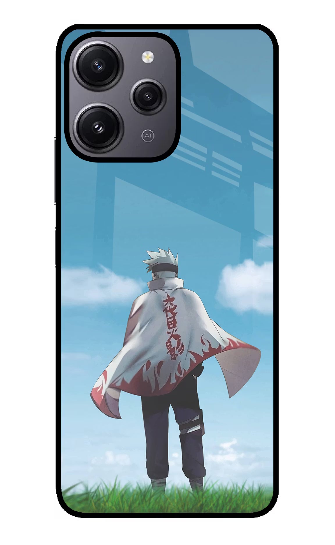 Kakashi Redmi 12 4G Glass Case - Kakashi Redmi 12 4G Glass Case Kakashi Redmi 12 4G Glass Case
