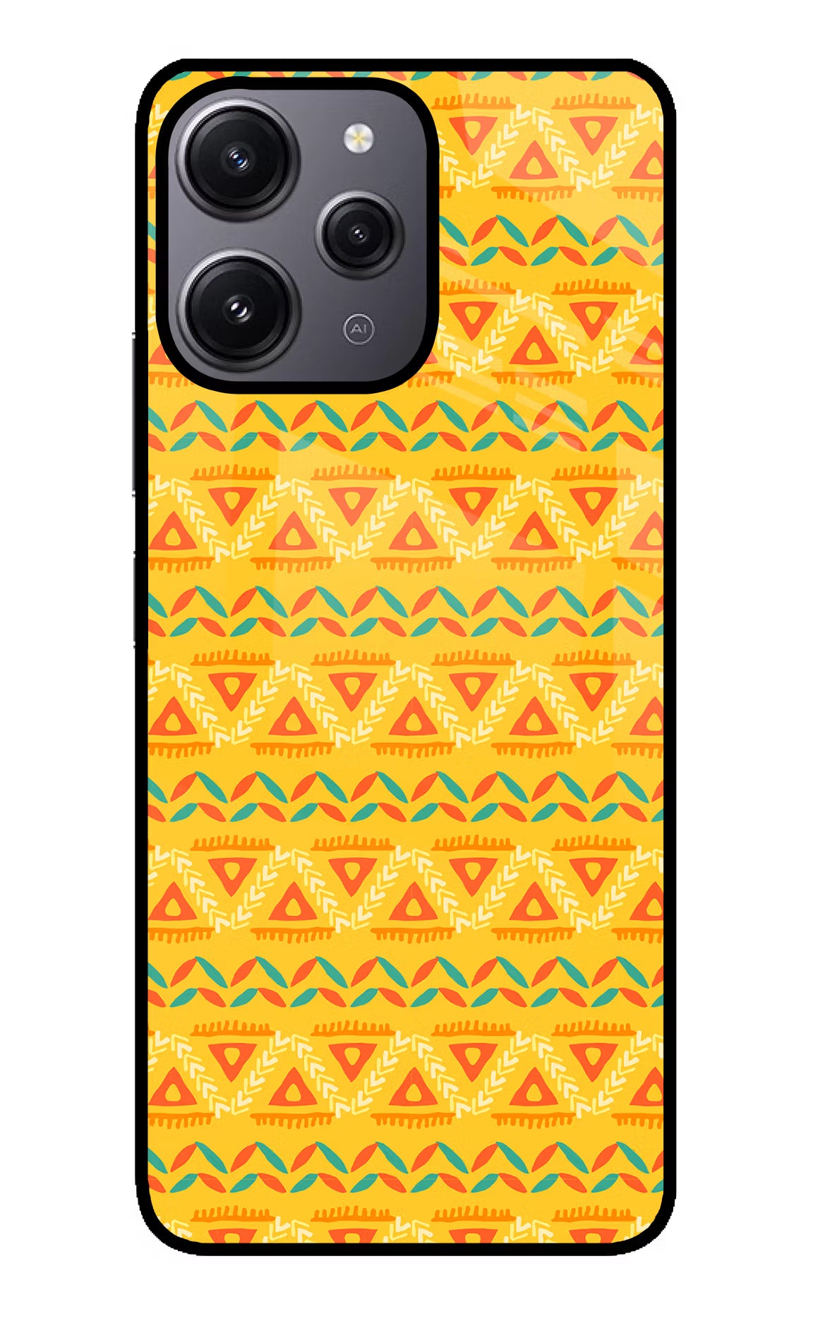 Tribal Pattern Redmi 12 4G Glass Case - Tribal Pattern Redmi 12 4G Glass Case Tribal Pattern Redmi 12 4G Glass Case