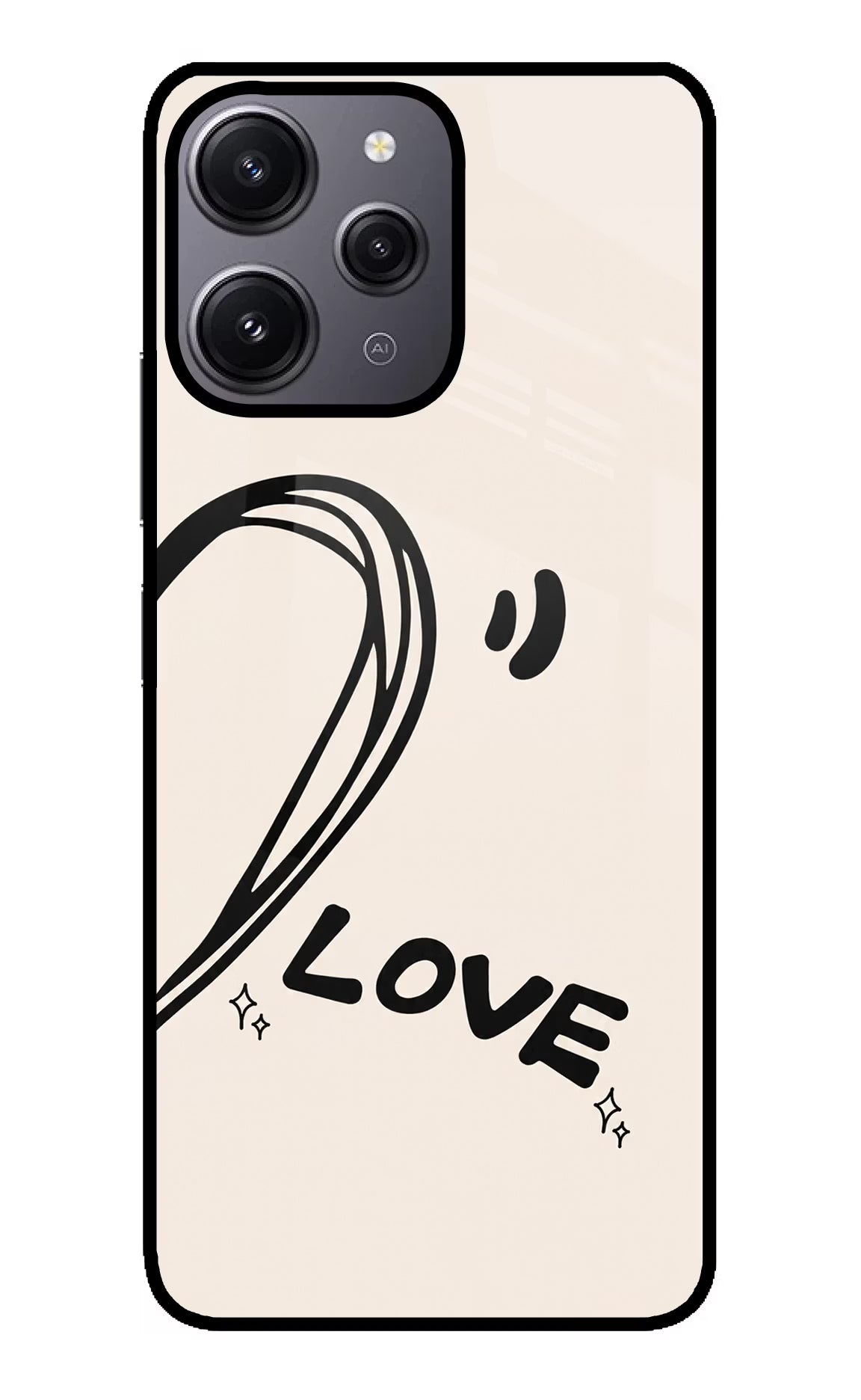 Soul Line Redmi 12 4G Glass Case - Soul Line Redmi 12 4G Glass Case Soul Line Redmi 12 4G Glass Case