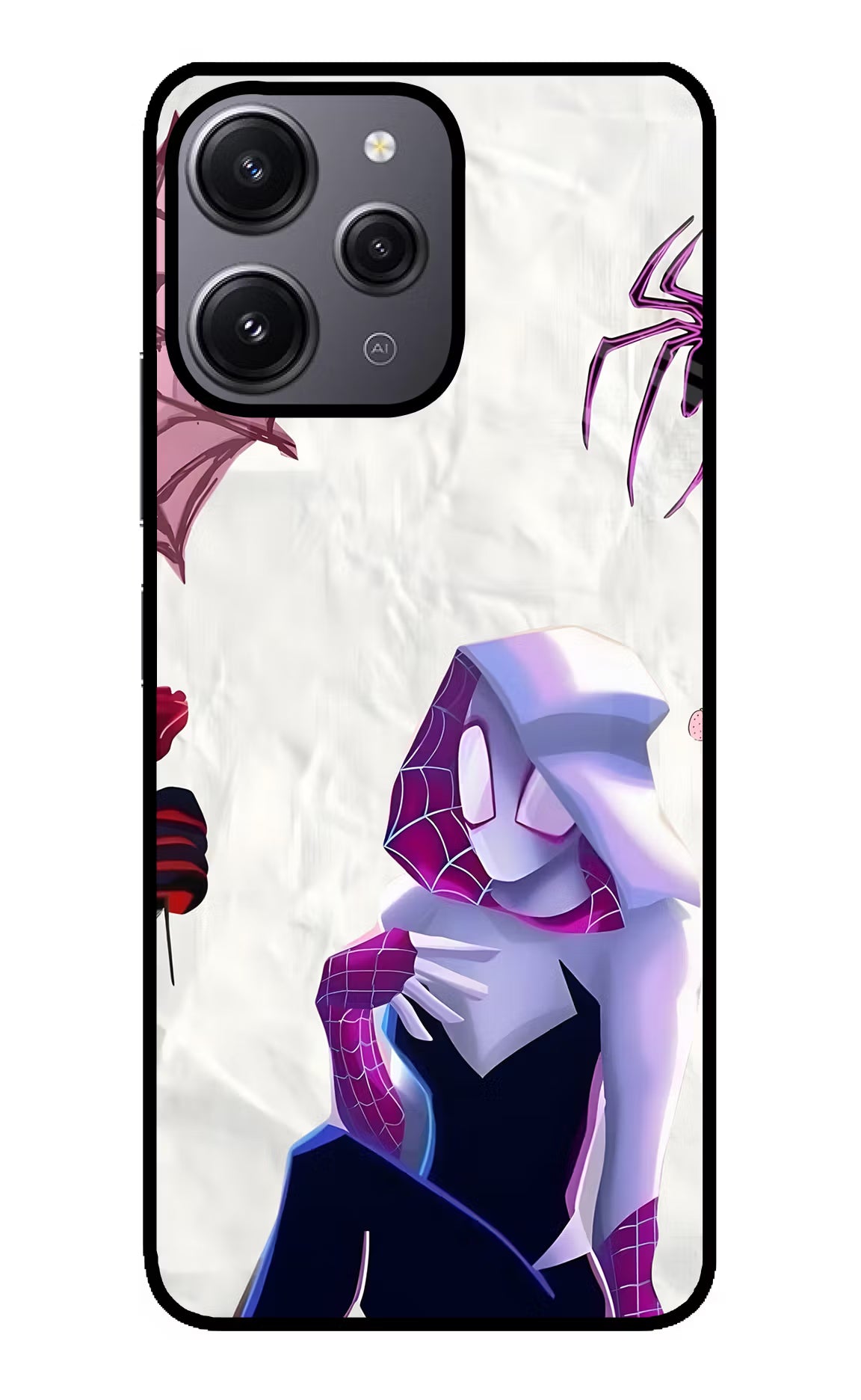 Gwen Verse Redmi 12 4G Glass Case - Gwen Verse Redmi 12 4G Glass Case Gwen Verse Redmi 12 4G Glass Case