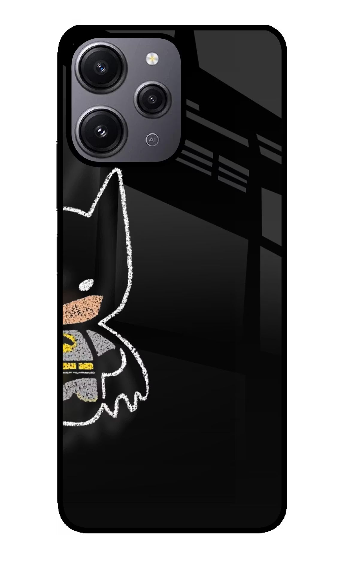 Bat Kitty Redmi 12 4G Glass Case - Bat Kitty Redmi 12 4G Glass Case Bat Kitty Redmi 12 4G Glass Case