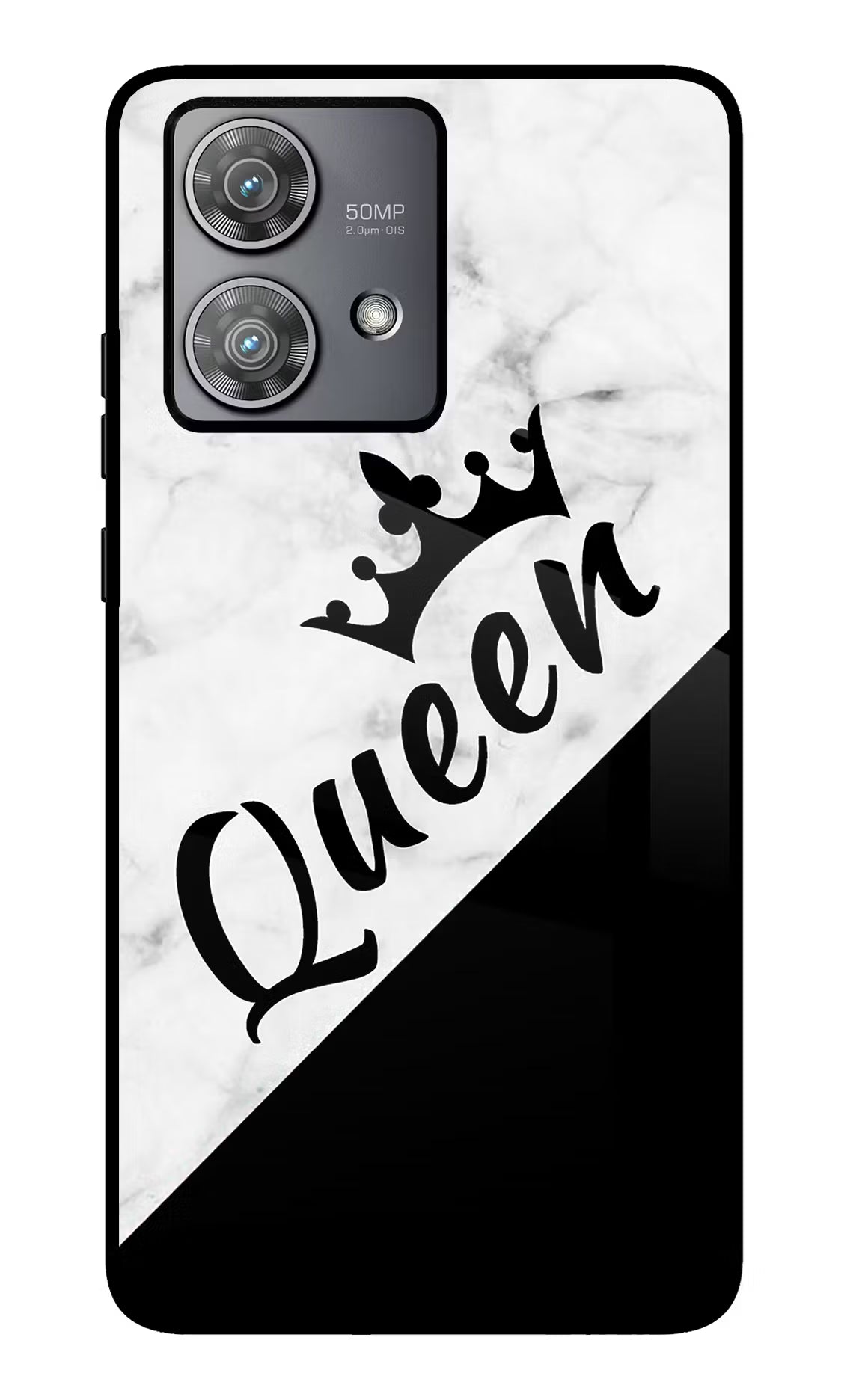 Queen Moto Edge 40 Neo Glass Case - Queen Moto Edge 40 Neo Glass Case Queen Moto Edge 40 Neo Glass Case
