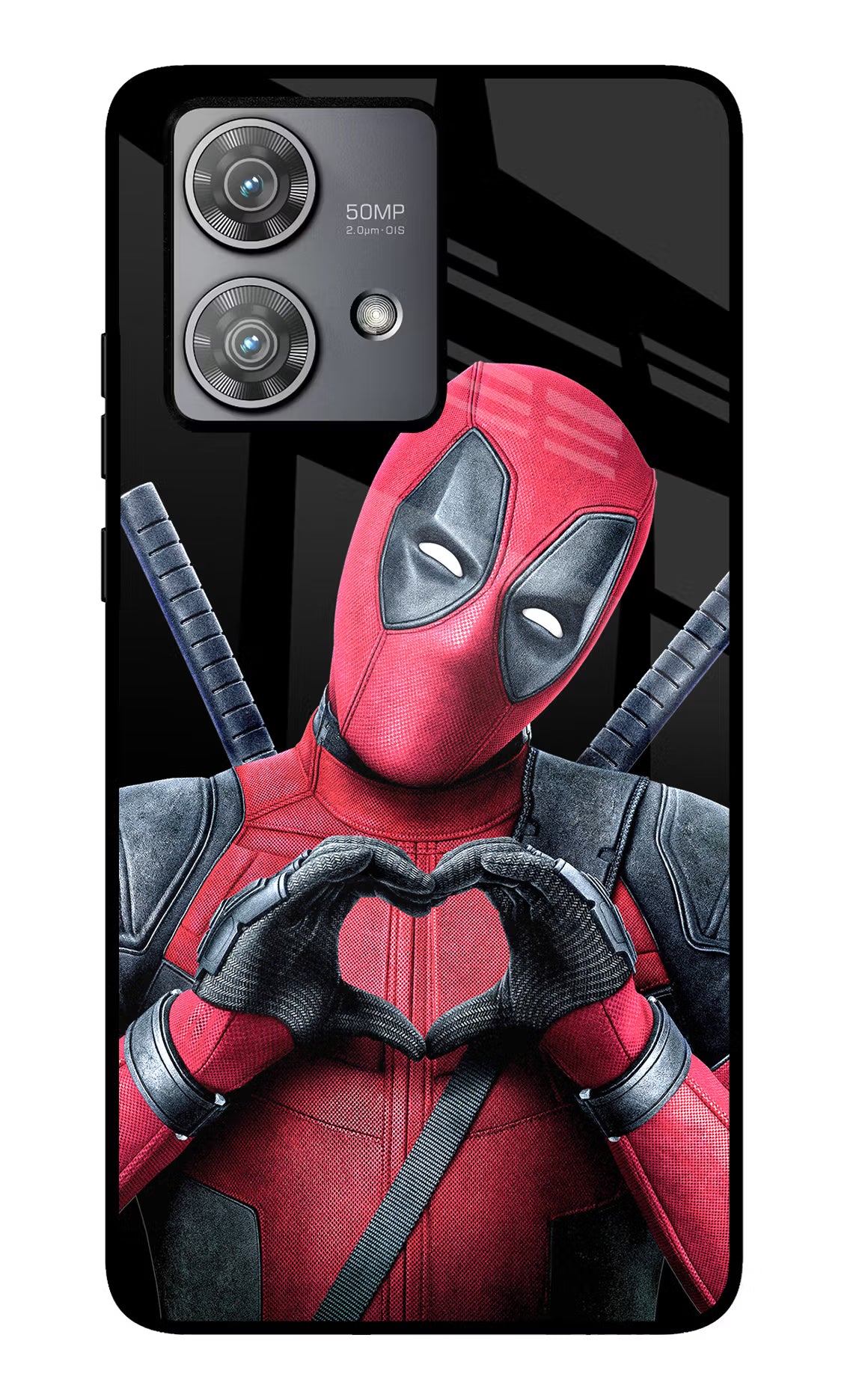 Deadpool Moto Edge 40 Neo Glass Case - Deadpool Moto Edge 40 Neo Glass Case Deadpool Moto Edge 40 Neo Glass Case
