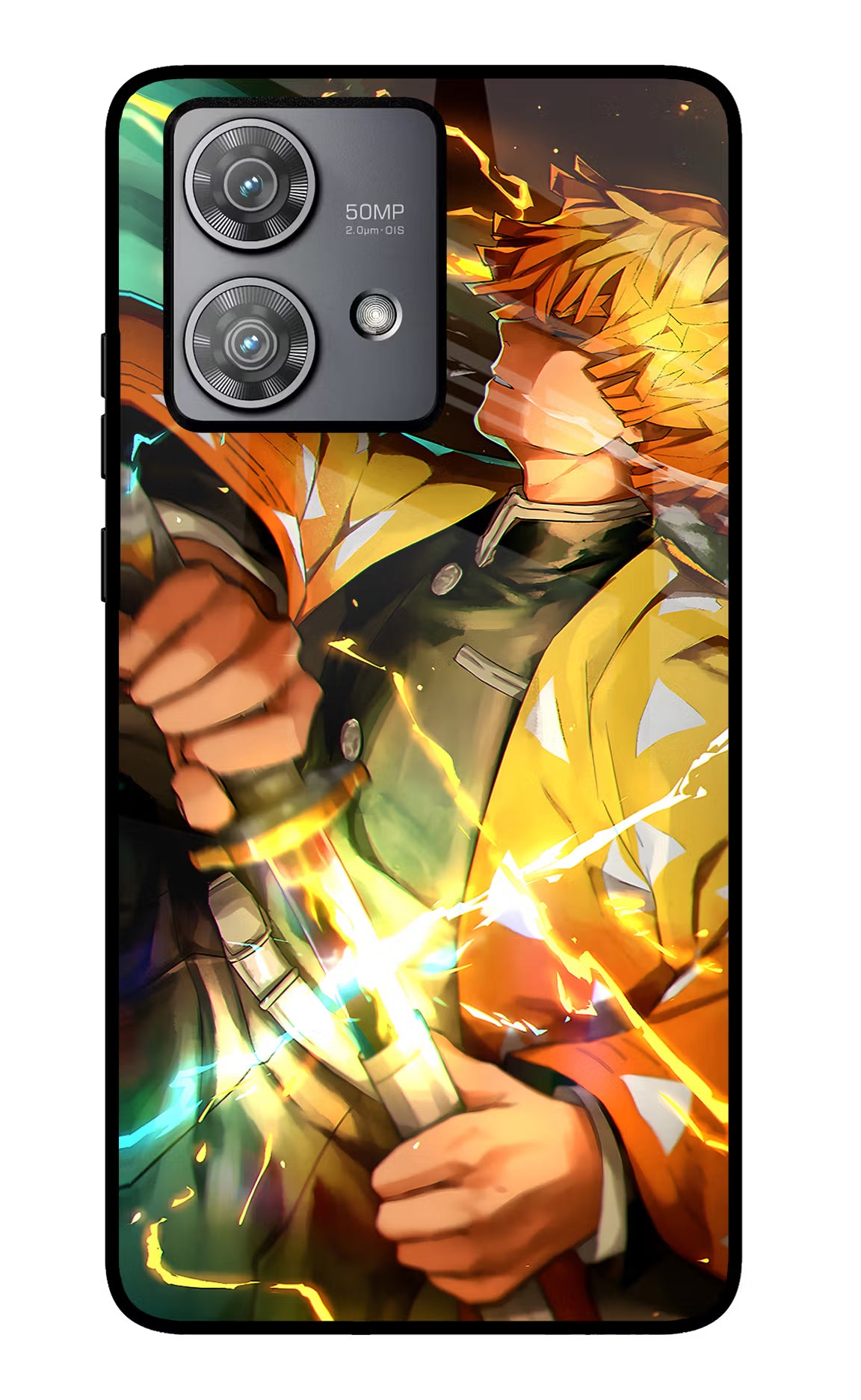 Demon Slayer Moto Edge 40 Neo Glass Case - Demon Slayer Moto Edge 40 Neo Glass Case Demon Slayer Moto Edge 40 Neo Glass Case