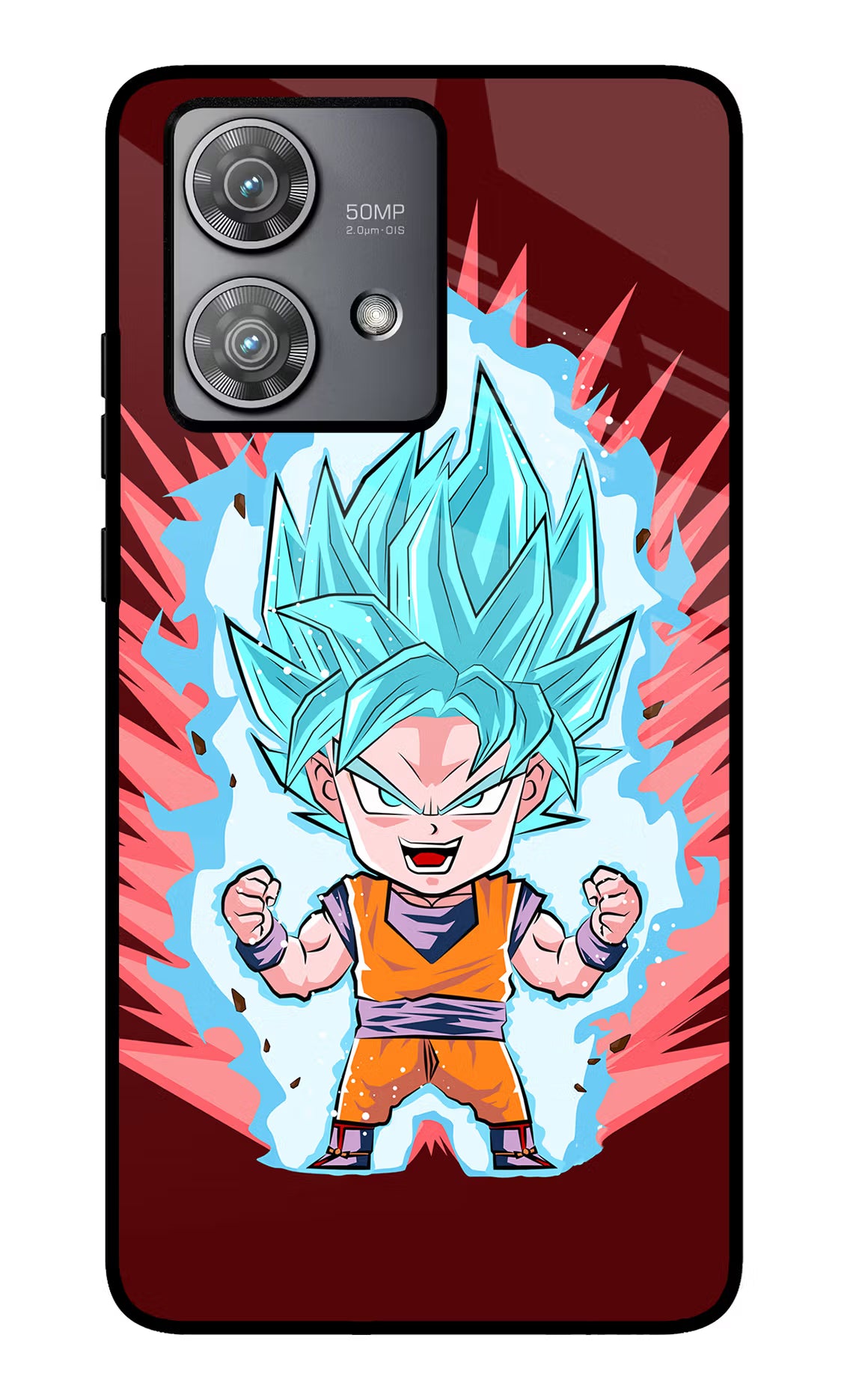 Goku Little Moto Edge 40 Neo Glass Case - Goku Little Moto Edge 40 Neo Glass Case Goku Little Moto Edge 40 Neo Glass Case