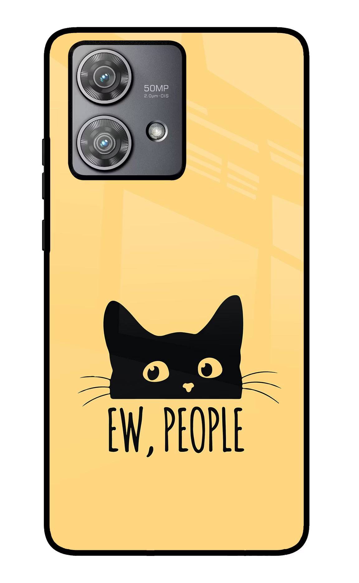 Ew People Catitude Moto Edge 40 Neo Glass Case - Ew People Catitude Moto Edge 40 Neo Glass Case Ew People Catitude Moto Edge 40 Neo Glass Case