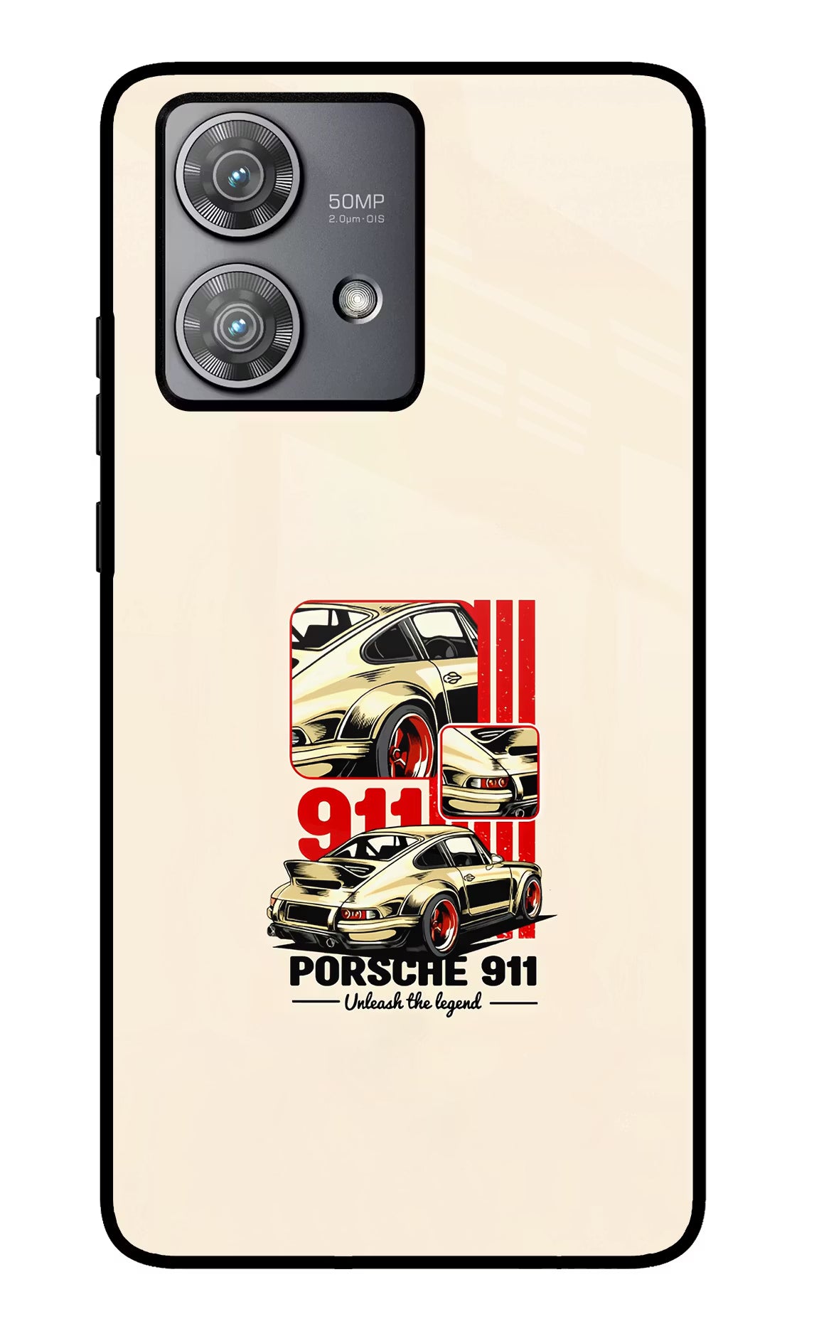 Classic Porsche 911 Moto Edge 40 Neo Glass Case - Classic Porsche 911 Moto Edge 40 Neo Glass Case Classic Porsche 911 Moto Edge 40 Neo Glass Case