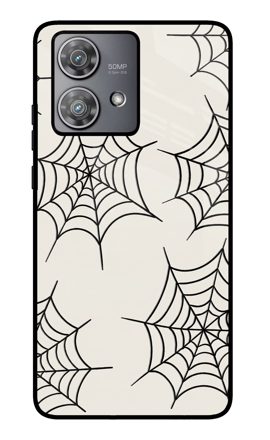 Spider Web Moto Edge 40 Neo Glass Case - Spider Web Moto Edge 40 Neo Glass Case Spider Web Moto Edge 40 Neo Glass Case