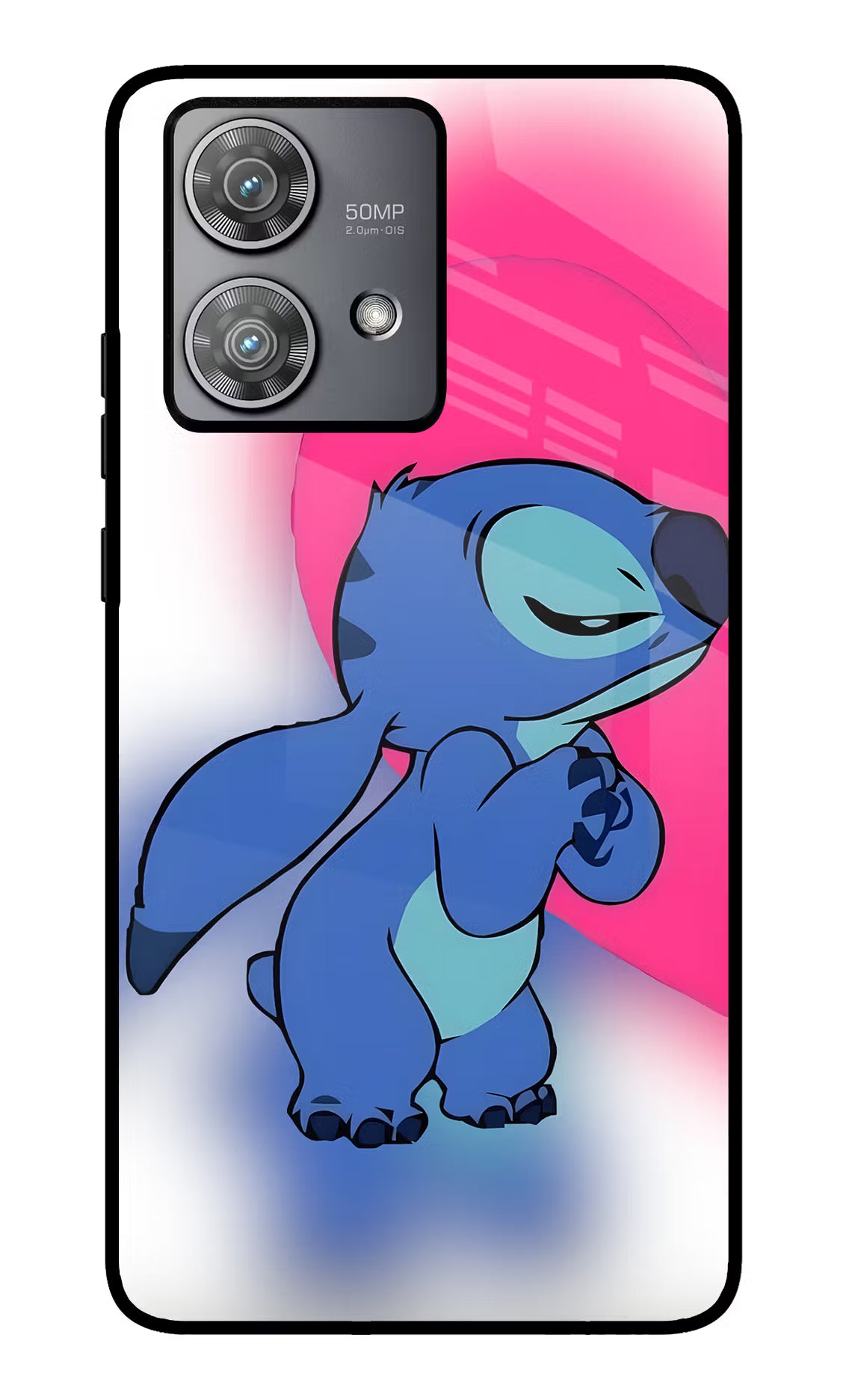 Stitch Hug Moto Edge 40 Neo Glass Case - Stitch Hug Moto Edge 40 Neo Glass Case Stitch Hug Moto Edge 40 Neo Glass Case