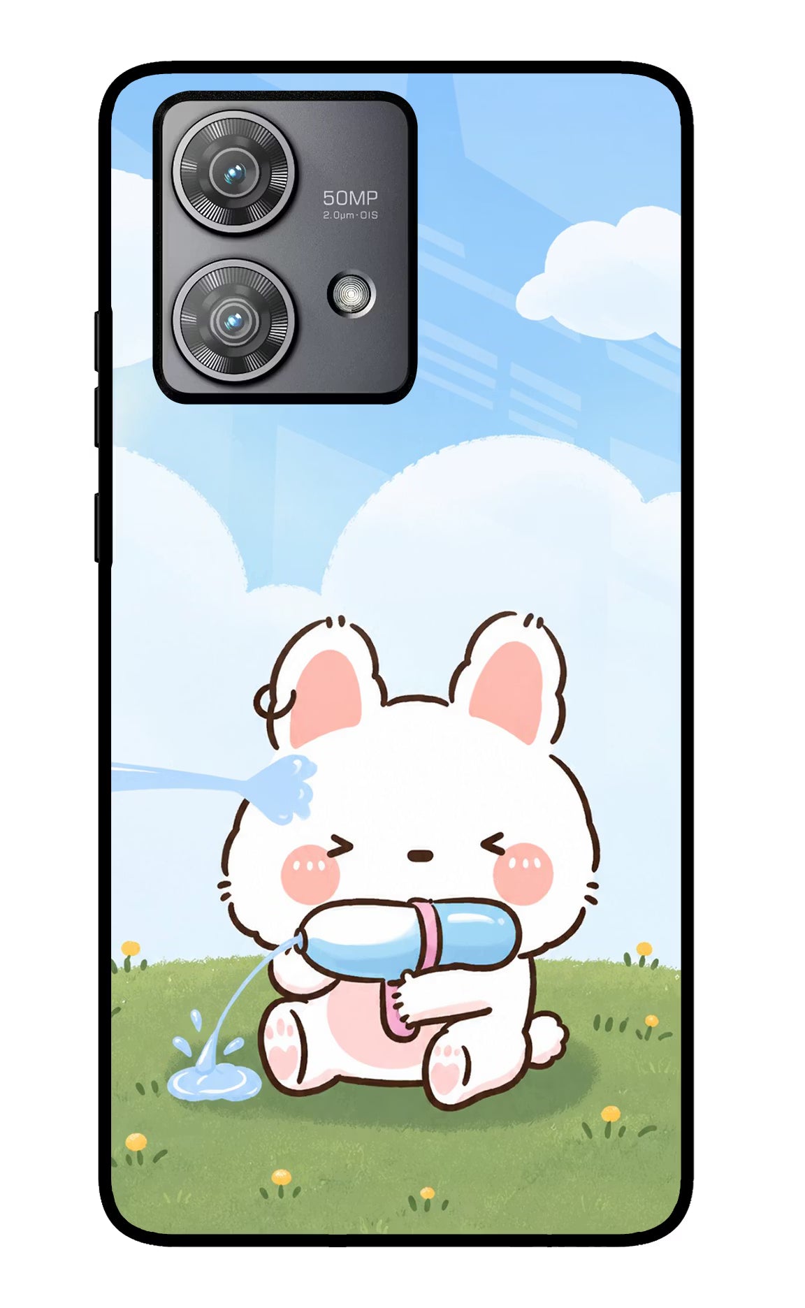 Bunny Treat Moto Edge 40 Neo Glass Case - Bunny Treat Moto Edge 40 Neo Glass Case Bunny Treat Moto Edge 40 Neo Glass Case