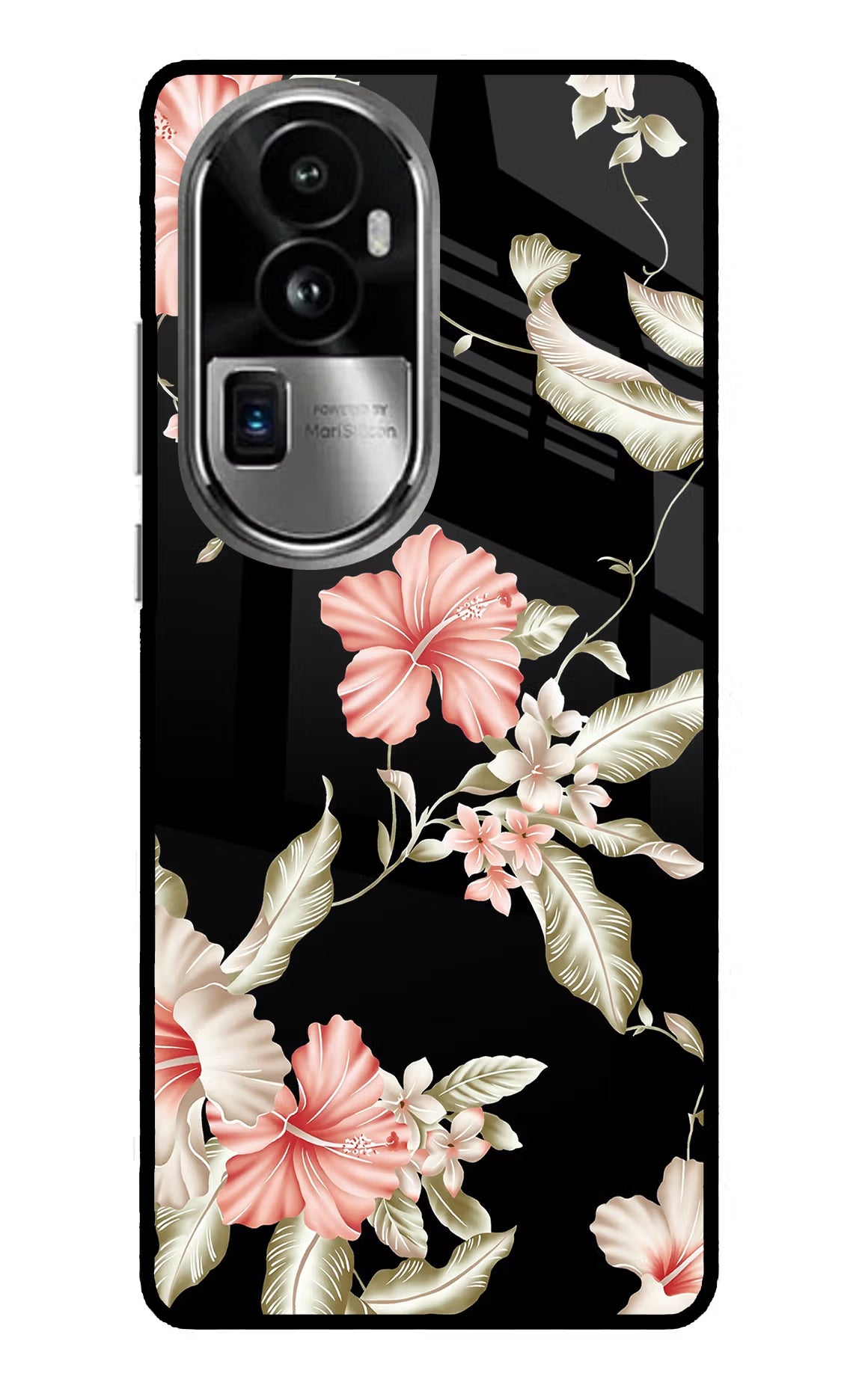 Flowers Oppo Reno10 Pro+ 5G Glass Case - Flowers Oppo Reno10 Pro+ 5G Glass Case Flowers Oppo Reno10 Pro+ 5G Glass Case